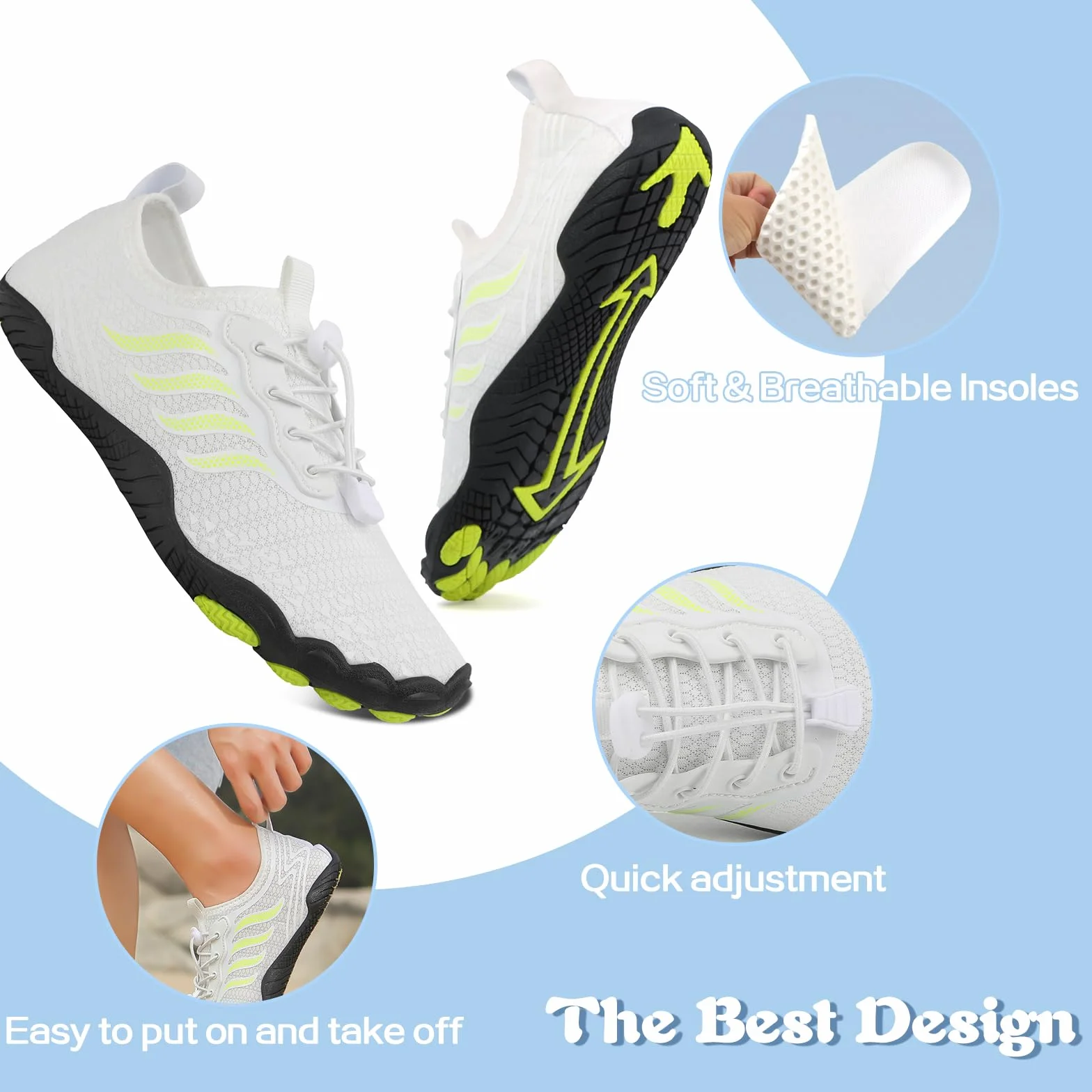 Chaussures Aquatique Homme Femme Antidérapantes Plage Sport