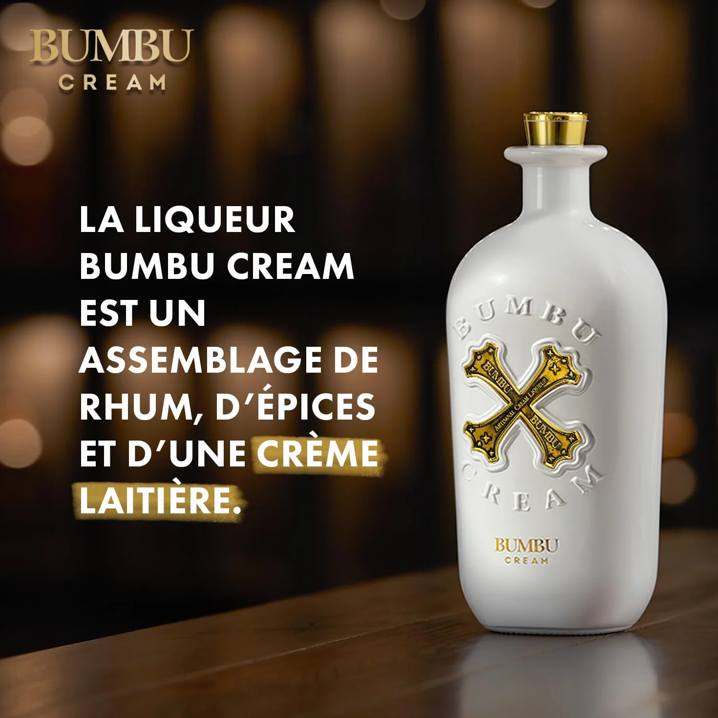 BUMBU Cream Liqueur de Rhum avec étui - 15%, 70cl