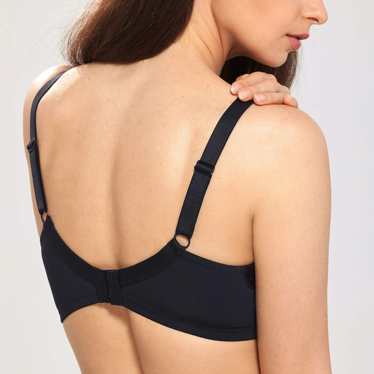 DELIMIRA Femme Soutien Gorge Grande Taille Dentelle Armature sans Rembourré