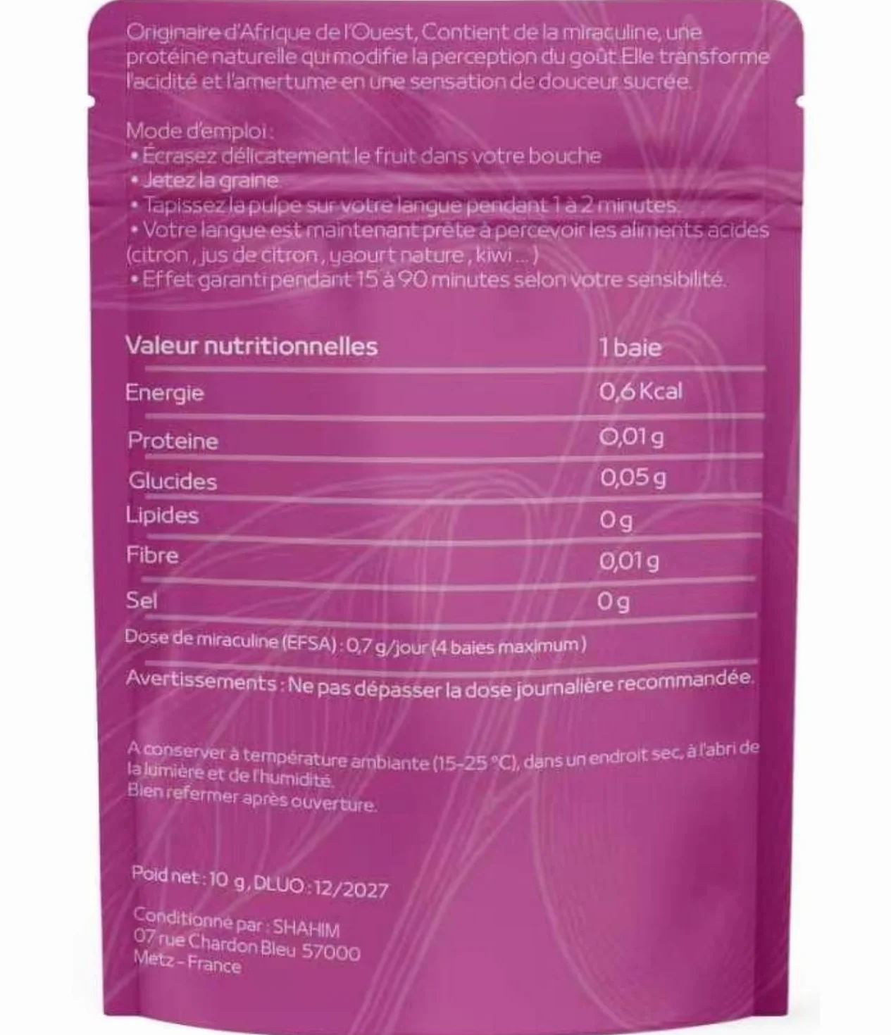 20 baies effet sucrant déshydratées-Goût sucré sans sucre-100% naturel & vegan – Alternative idéale pour diabétiques,sportifs & régimes faibles en sucre-Savoure enfin ton yaourt nature, citron…