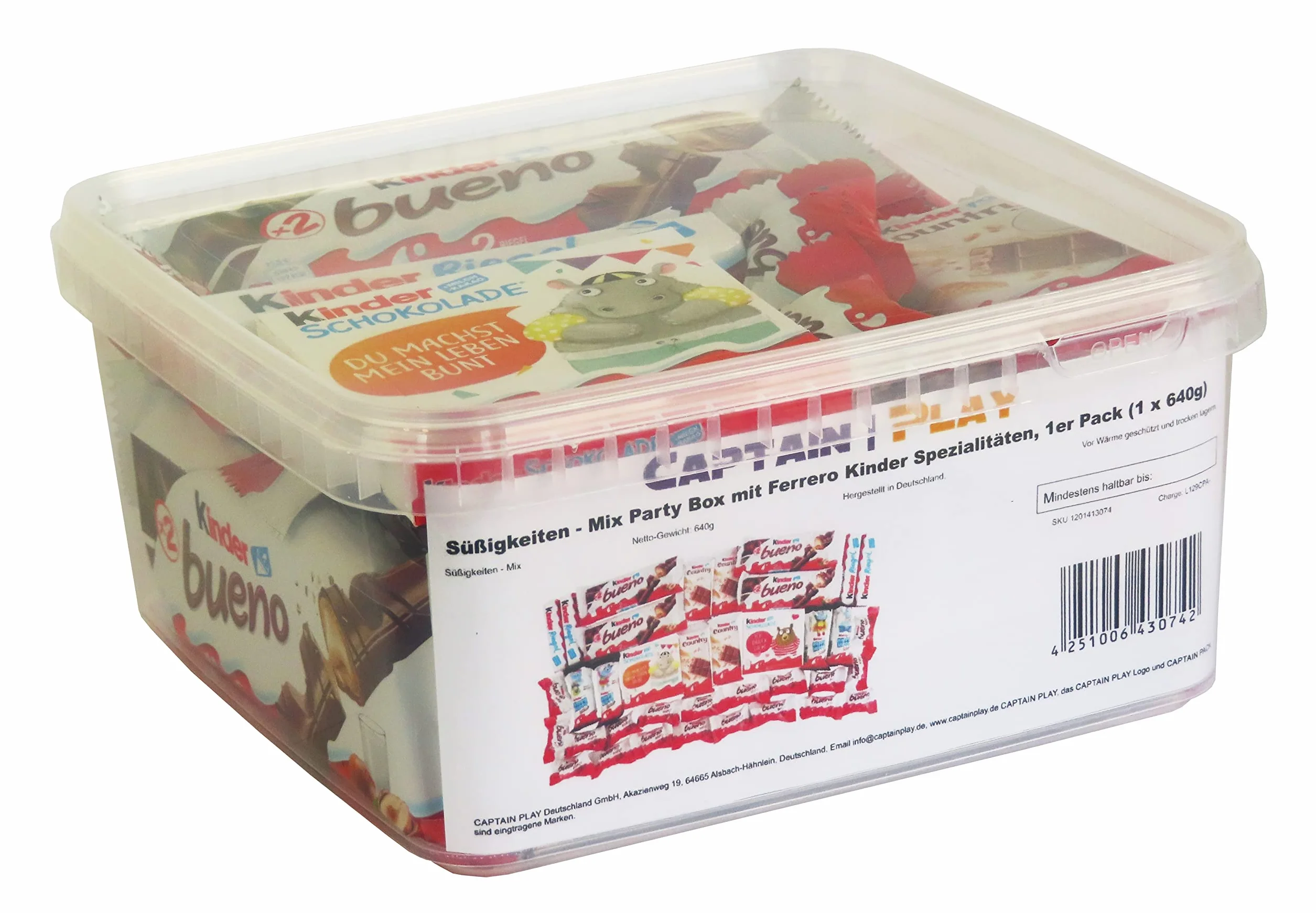 Boîte Spéciale avec Ferrero Kinder Spécialités 640g