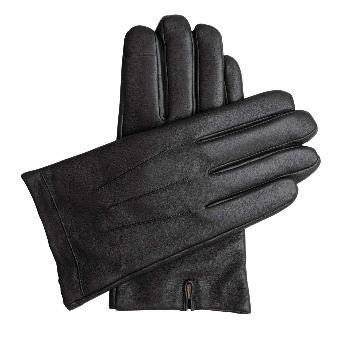 Gants Tactiles en Cuir pour Homme Downholme avec Doublure en Cachemire