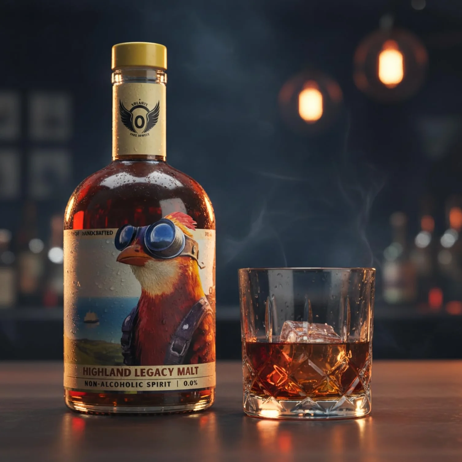 Volante Highland Legacy Malt 0,0% | Alternative sans alcool inspirée du whisky | profil fumé et malté | 700 ml