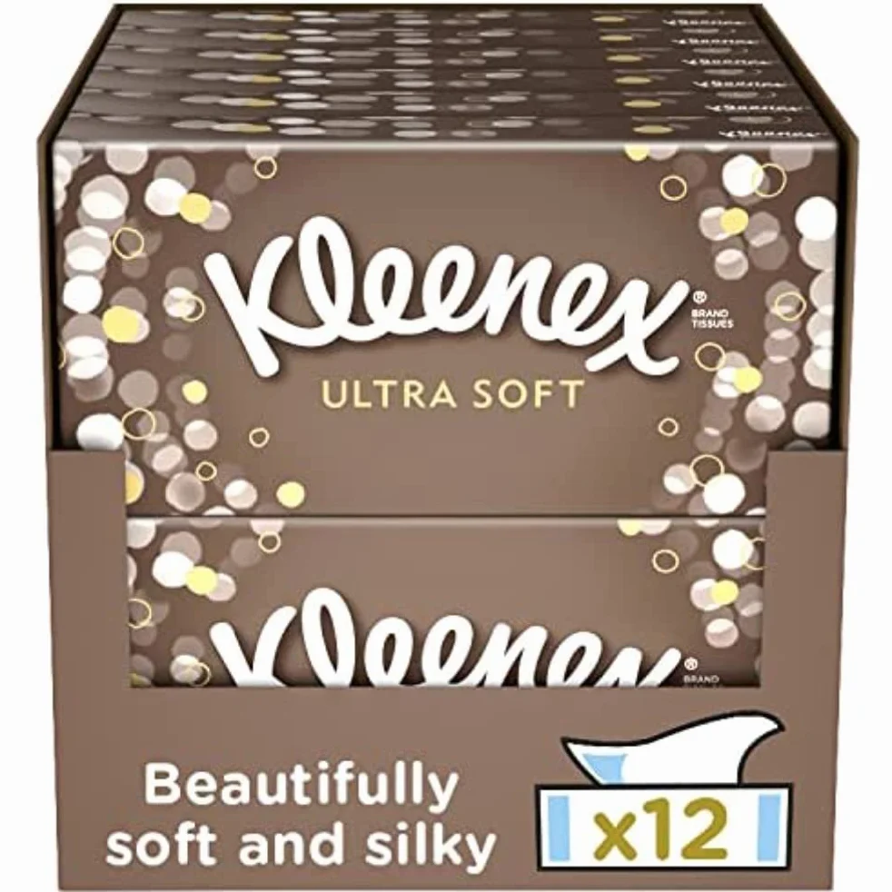 Kleenex ULTRA SOFT - Mouchoirs en papier - Lot de 12 Boîtes