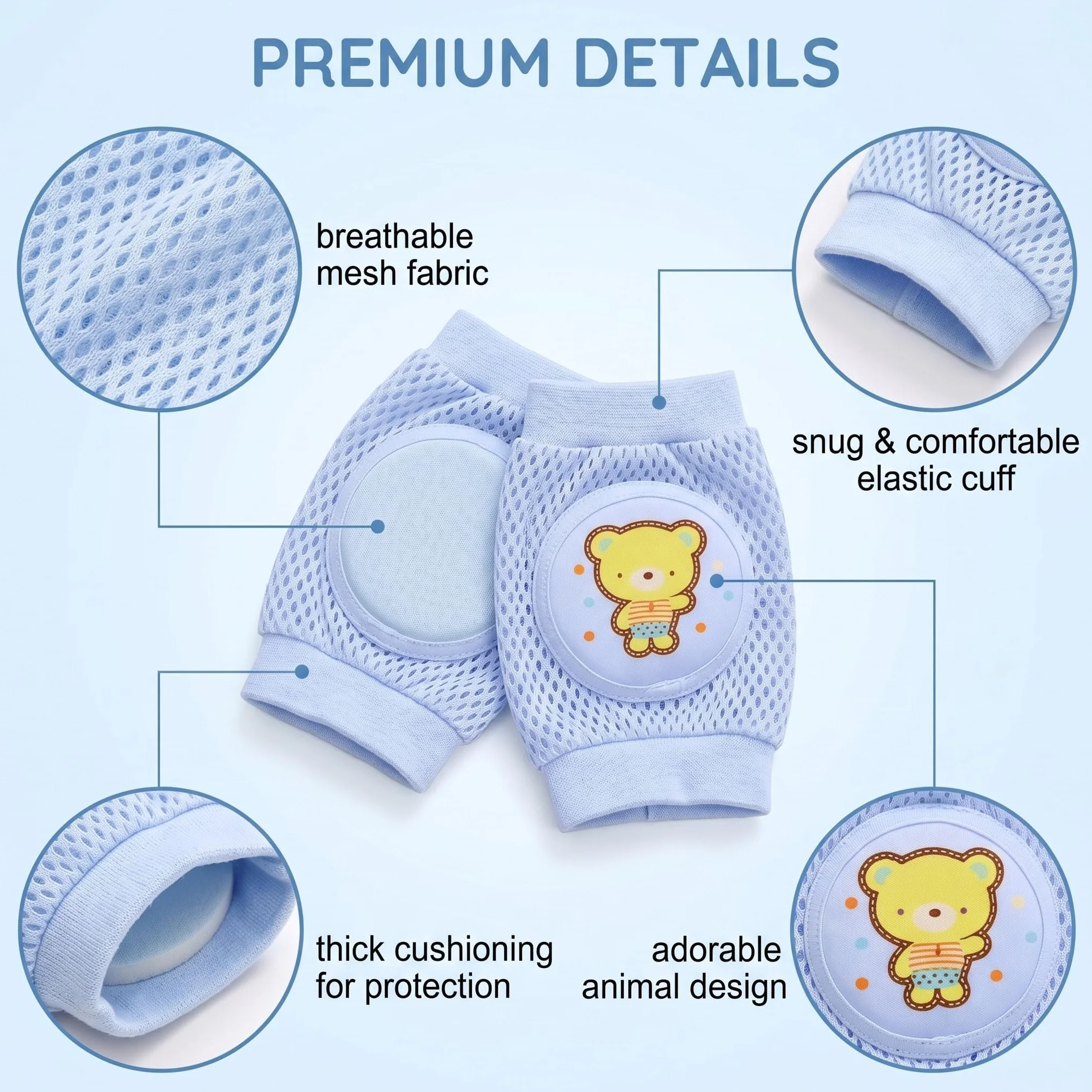 Genouillère Bébé 4 Pattes, Protège Genoux