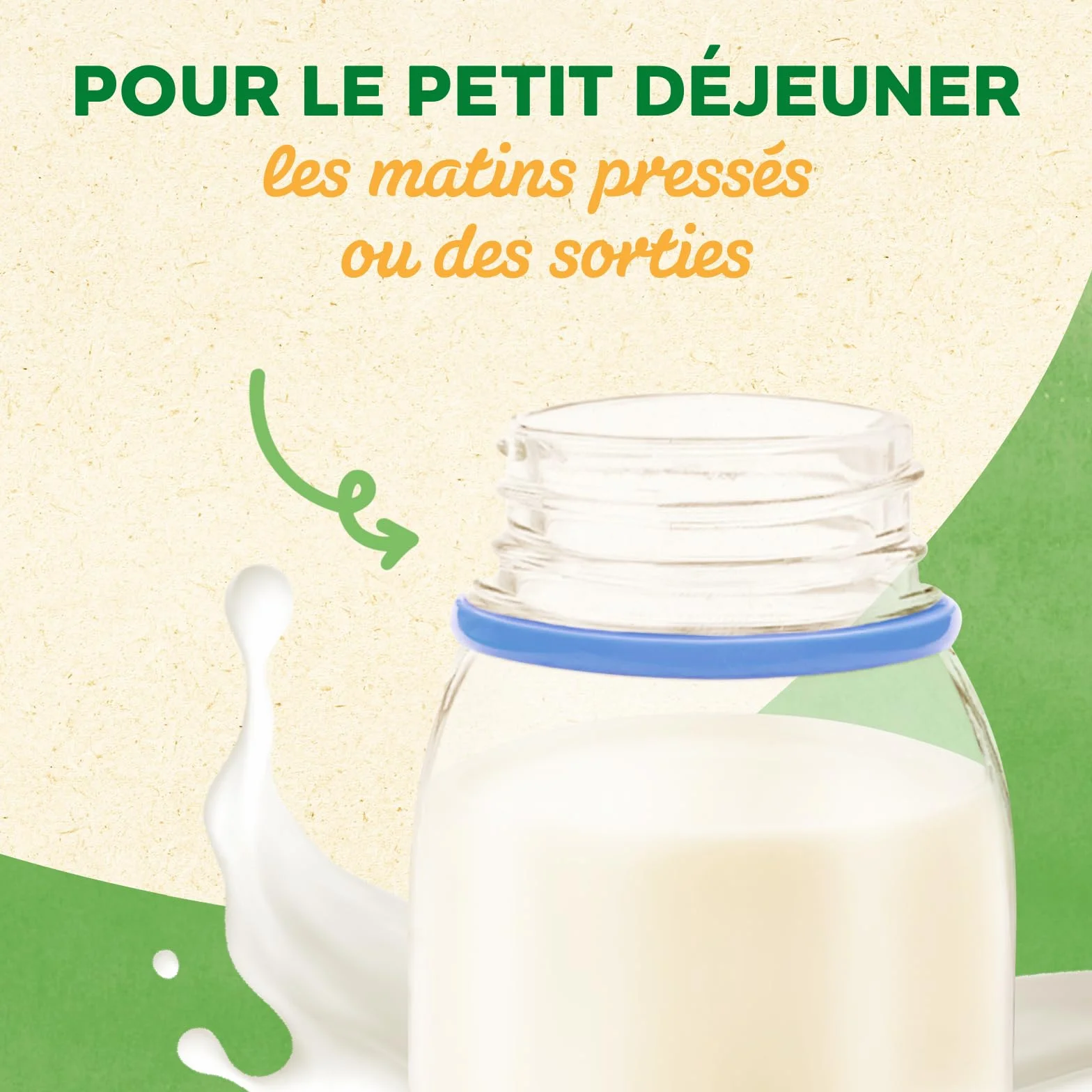 Blédina Blédidej Céréales bébé Biscuité Saveur Vanille Dès 12 Mois Lait bébé petit-déjeuner Calcium Vitamine C Fer Oméga 3 Format Pratique 12x250 mL