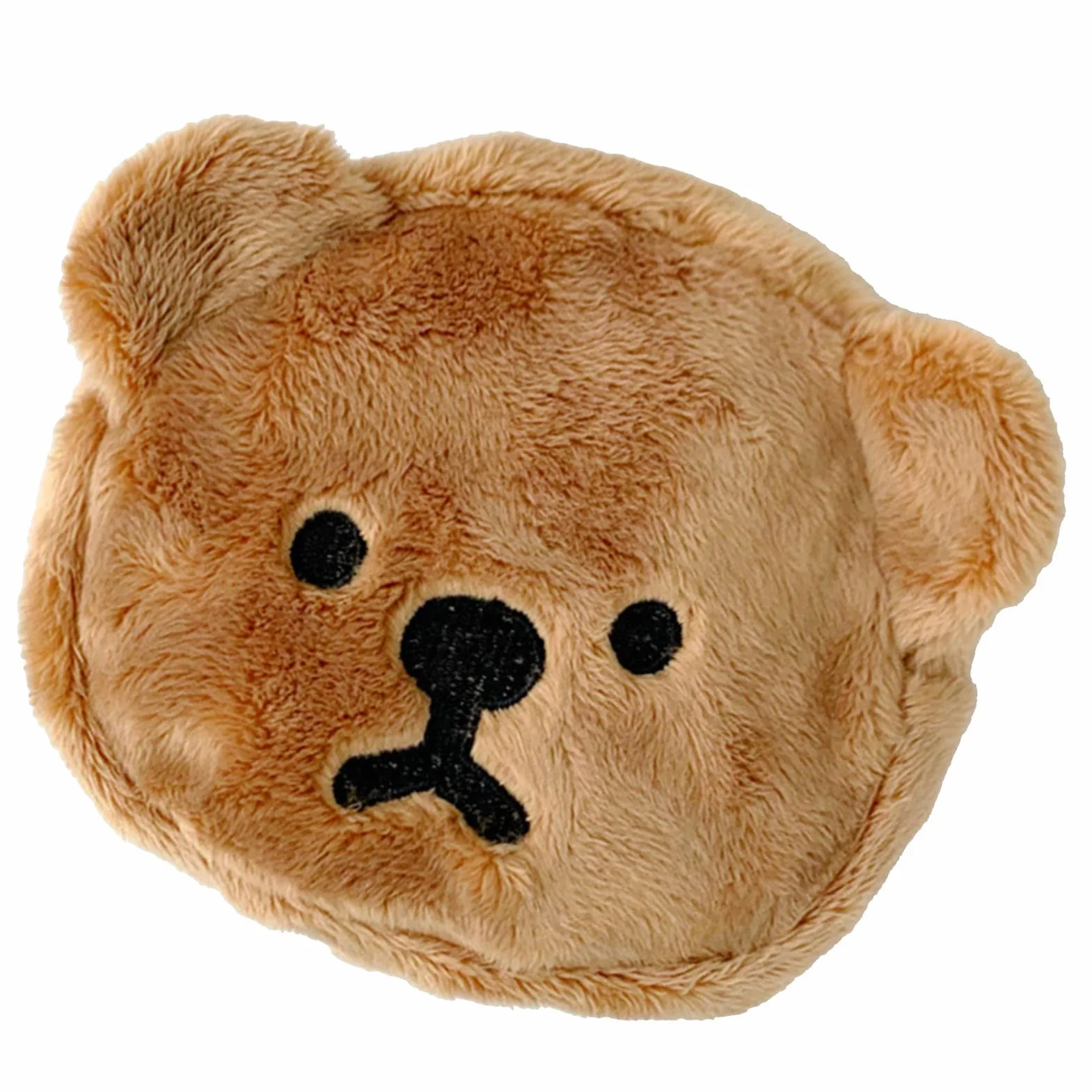 Porte-Monnaie en Forme d'ours Mignon en Peluche pour Enfants (café)