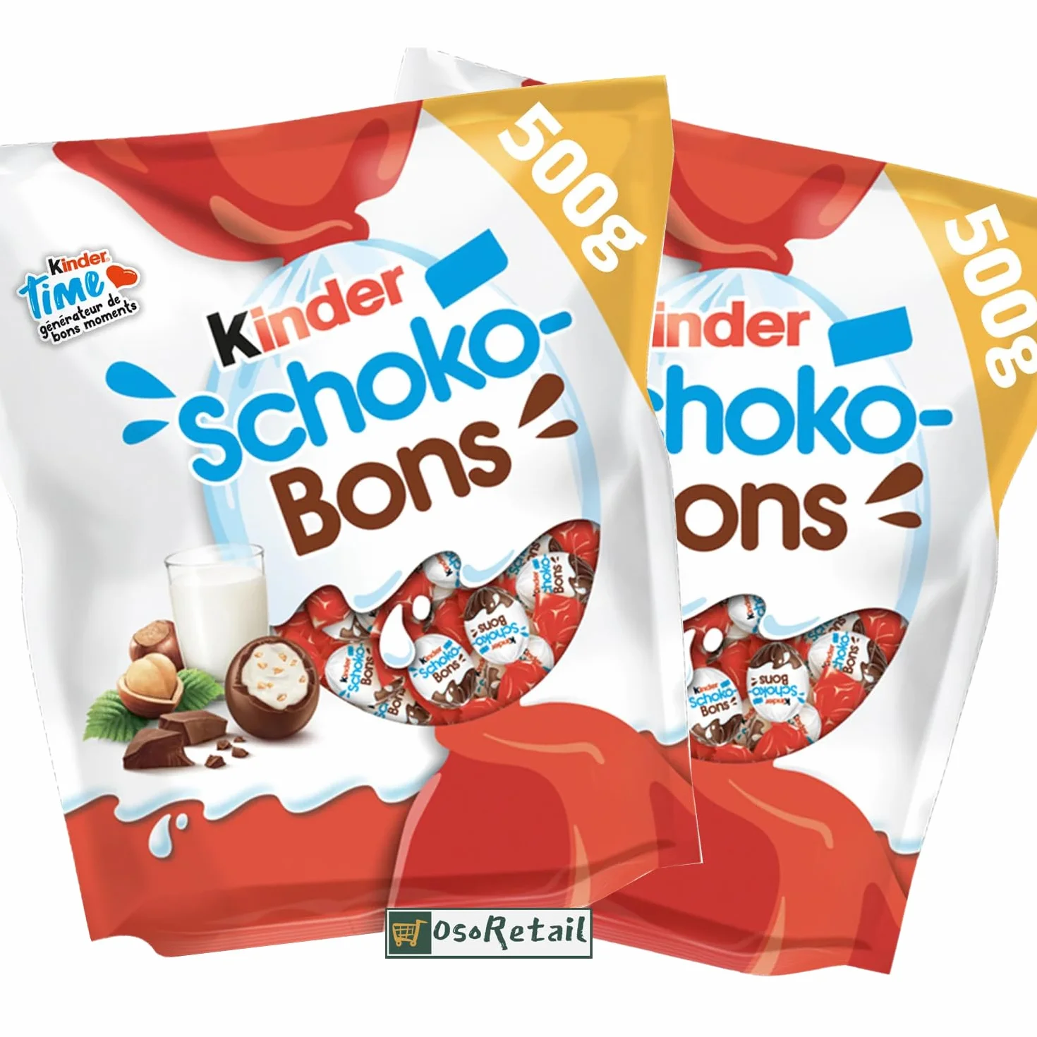 OsoRetail Pack Kinder Schoko-bons XXL de 1x500g.