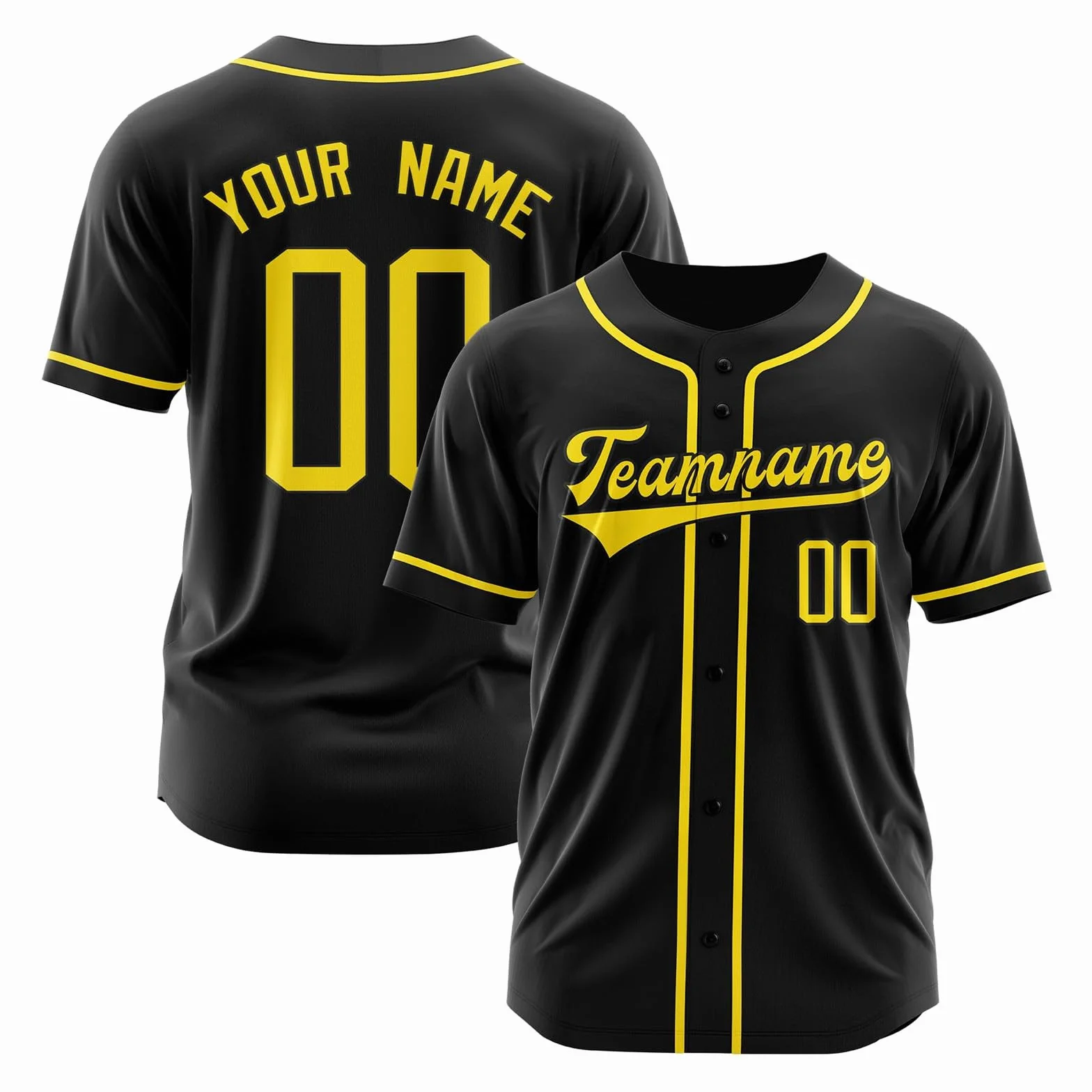 Maillot de Baseball Personnalisé avec Prénom Numéro Logo - Chemise Baseball Américain Boutonnée pour Homme Femme