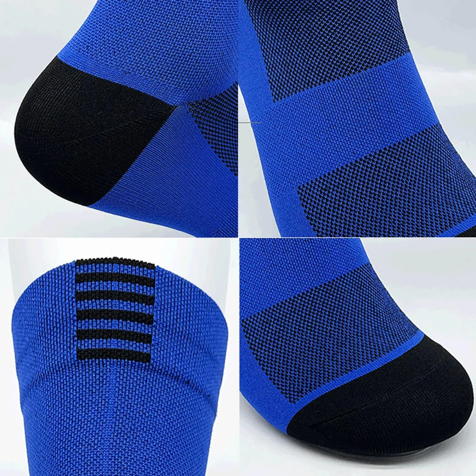 Chaussettes Sport Homme Femme Velo Route Confortable Soft Touch 4 Paires