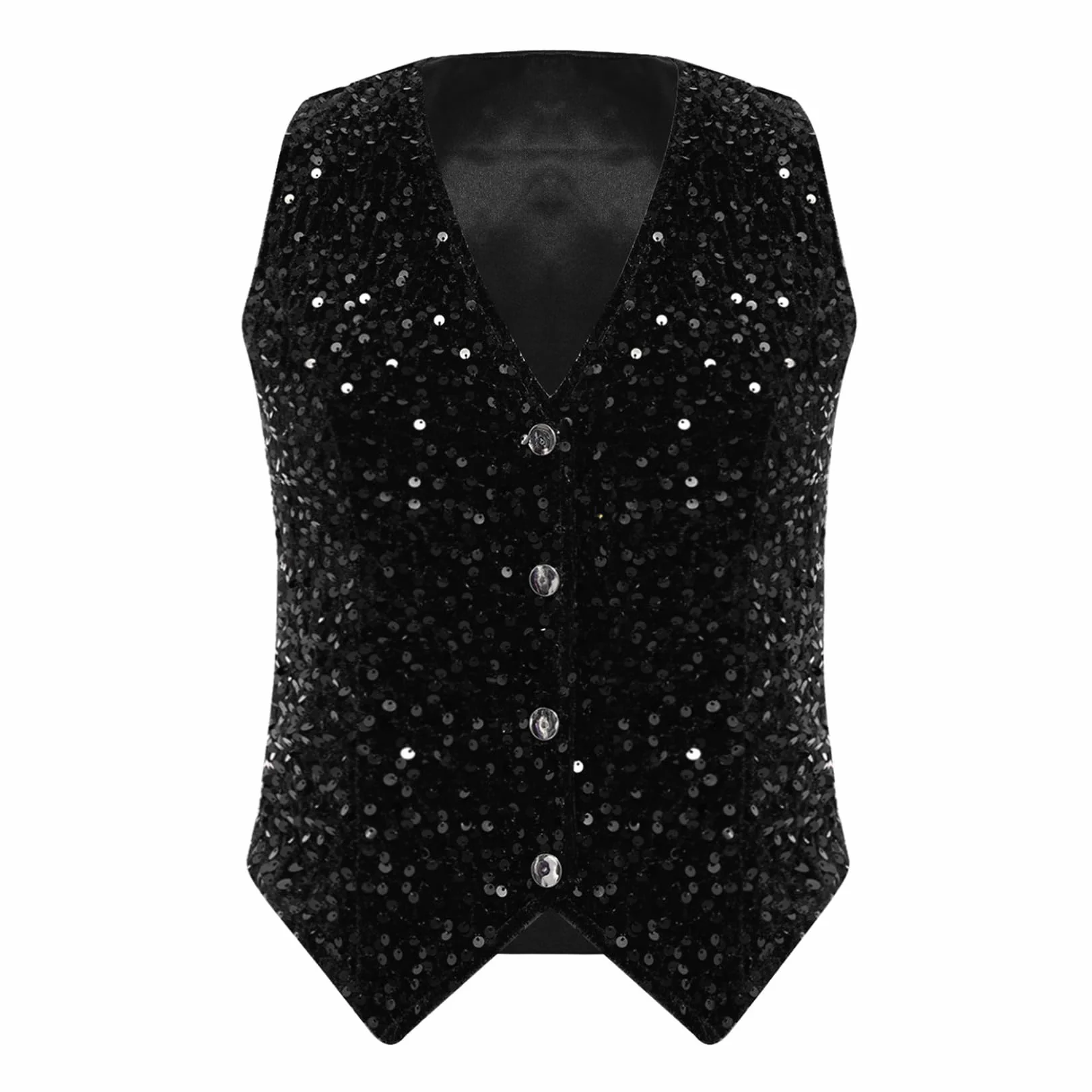 Veste Sans Manches Femme Paillettes Scintillants Soirée Fête Photographies