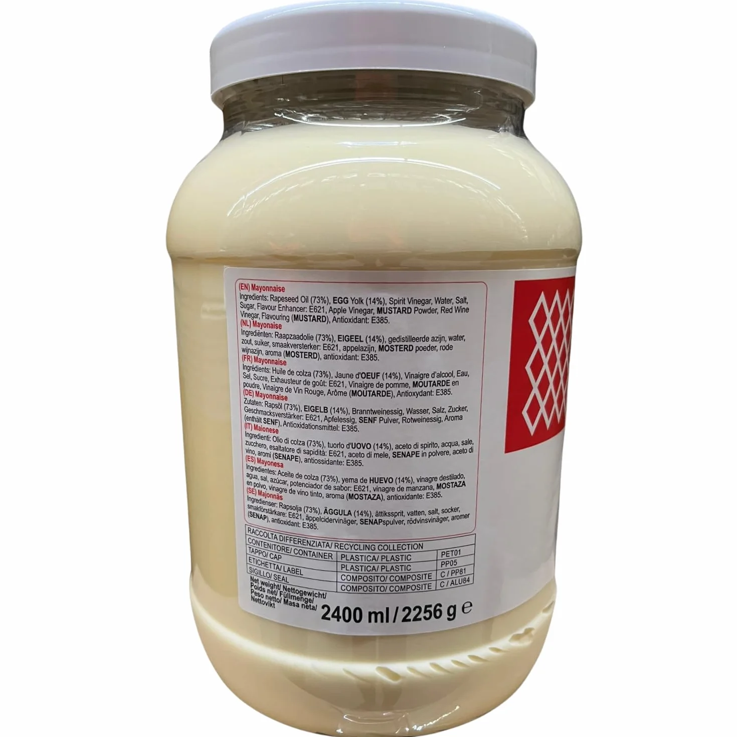 Kewpie Mayonnaise Japonaise 2400 ml - Riche et Onctueuse | Goût sucré authentique selon méthodes japonaises traditionnelles - Polyvalente pour tous vos plats