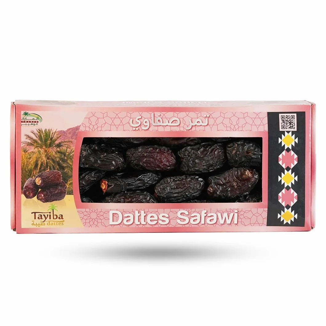 Coffret Dattes Premium Tayiba – Ajwa, Khudry & Safawi – Dattes de Médine – Qualité Supérieure d’Arabie Saoudite – 900g (3x300g)