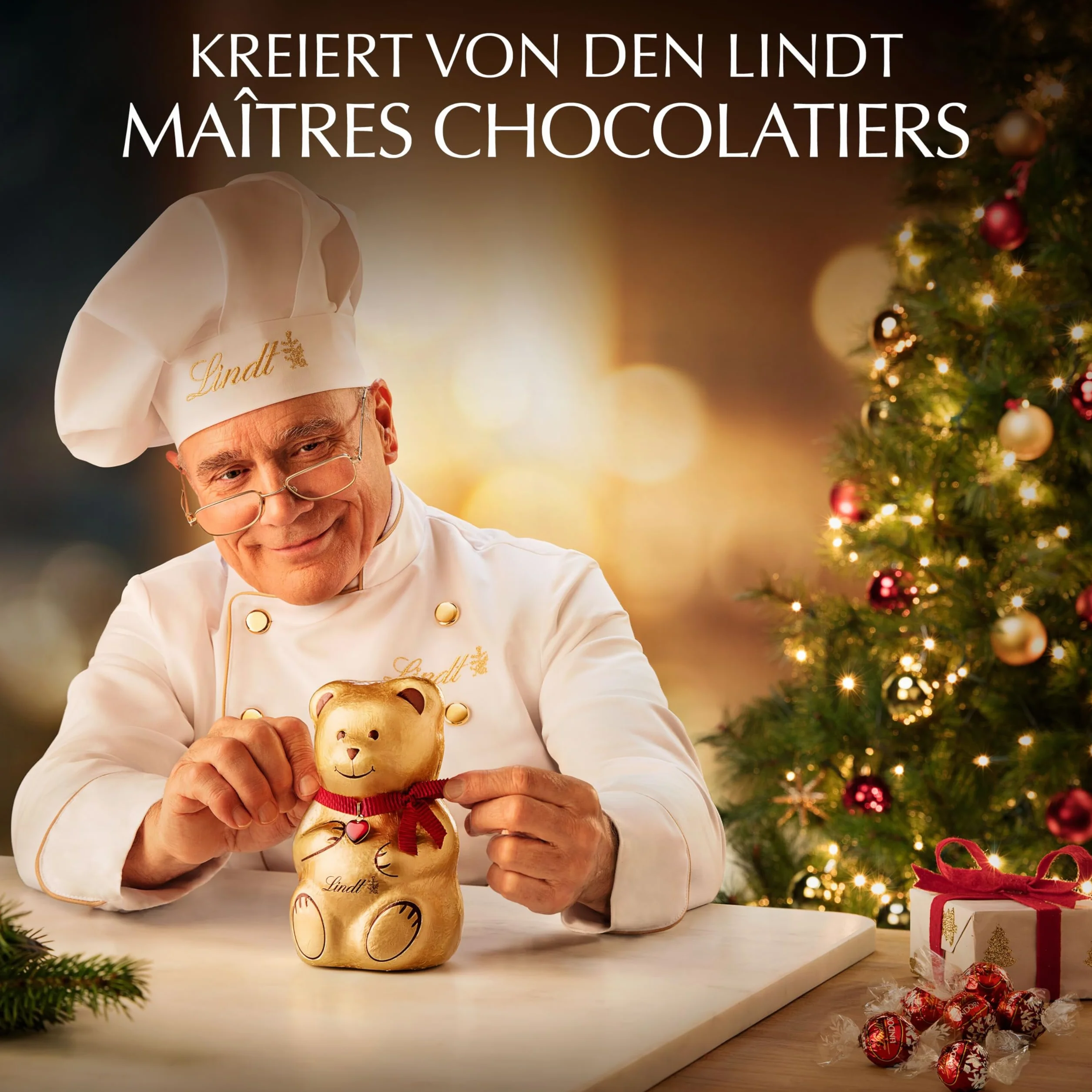 Lindt Calendrier de l'Avent 2024 au chocolat traditionnel 2024, 253 g, 24 chocolats et chocolats différents, cadeau au chocolat pour la période de Noël