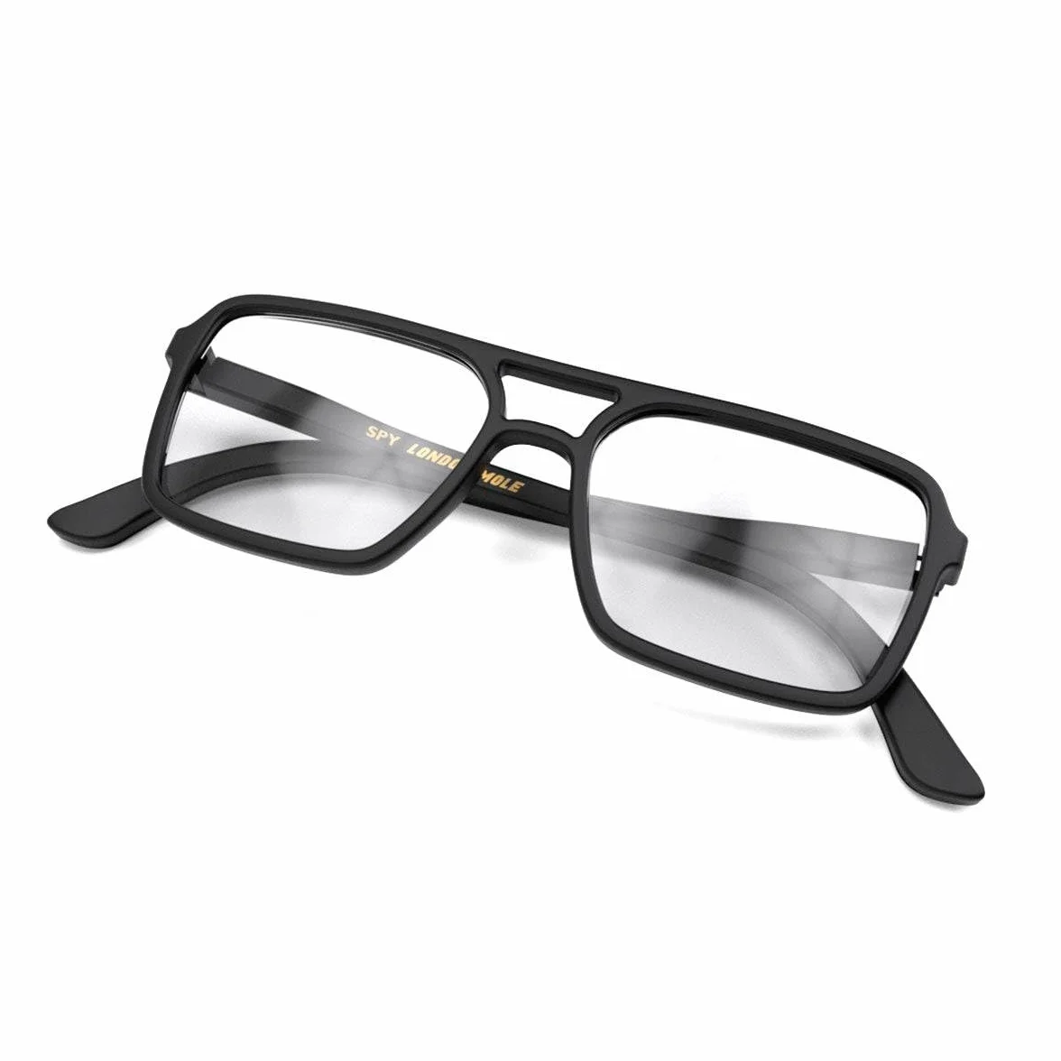 LONDON MOLE® Lunettes de lecture style pilote carrée Unisex avec charnières à ressort