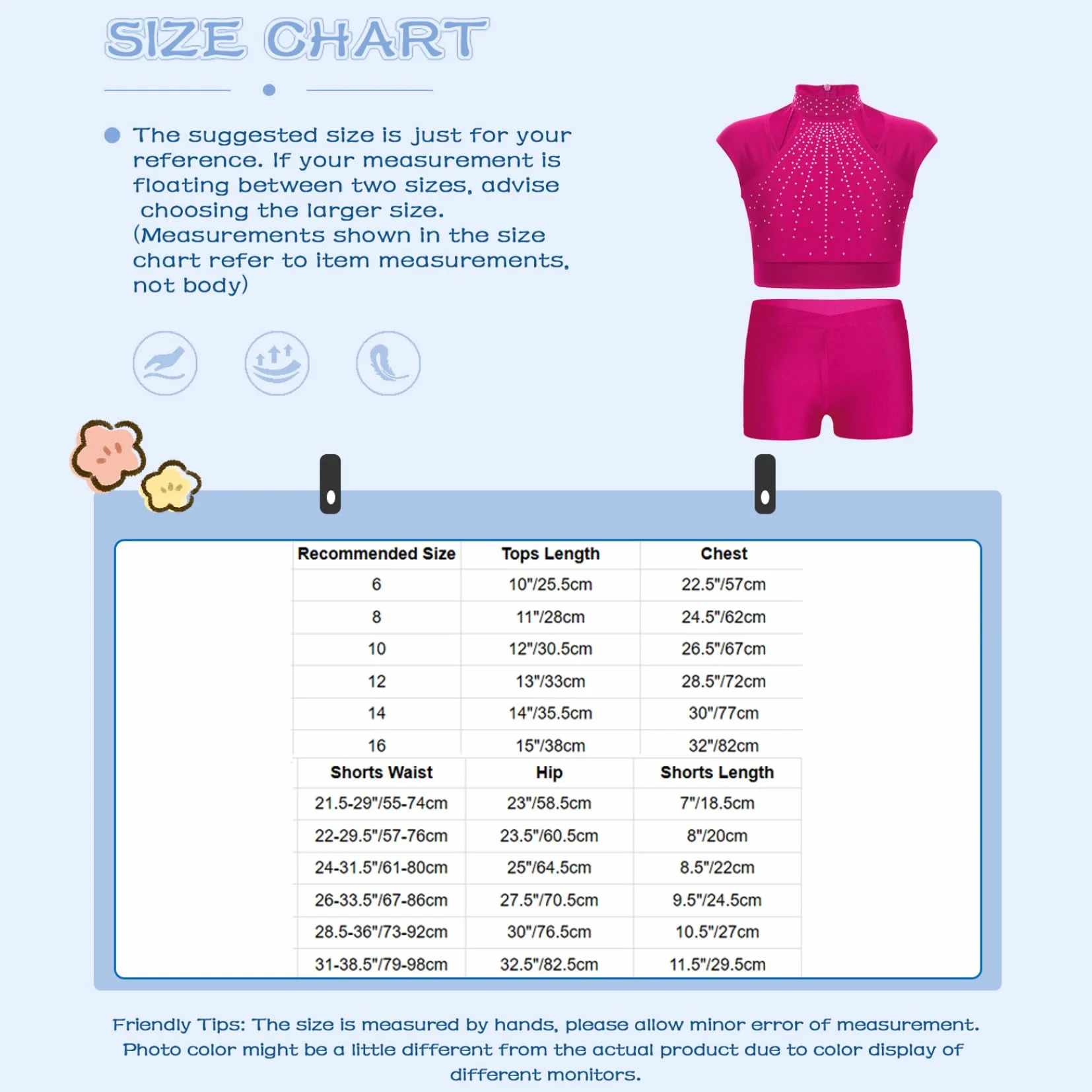 Débardeurs de Danse Athlétique avec Strass Brillant pour Enfants Filles Ensemble Short Actif
