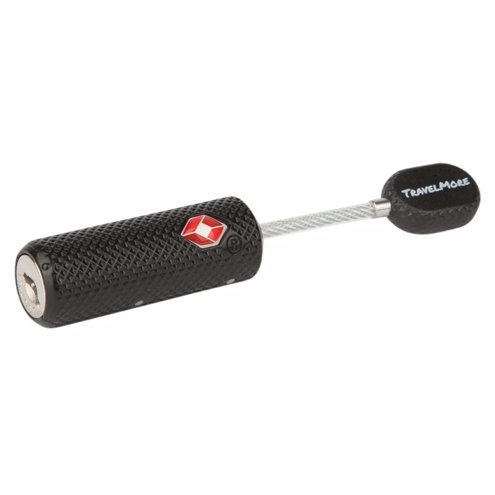 Lot de 4 Cadenas TSA à Clé pour Valise Antivol Bagages Voyage Noir