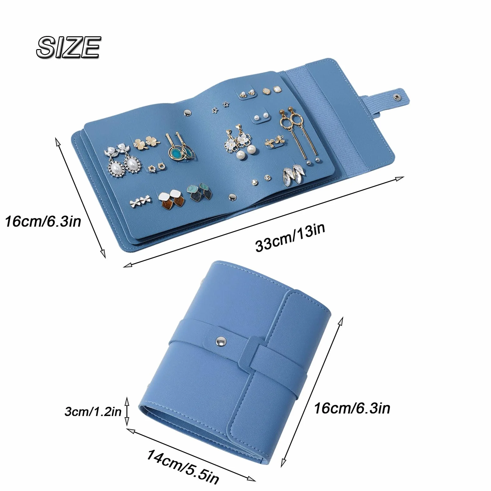 ZHIERNA Boîte à bijoux Rangement pour Boucles d'oreilles Organisateur Étui