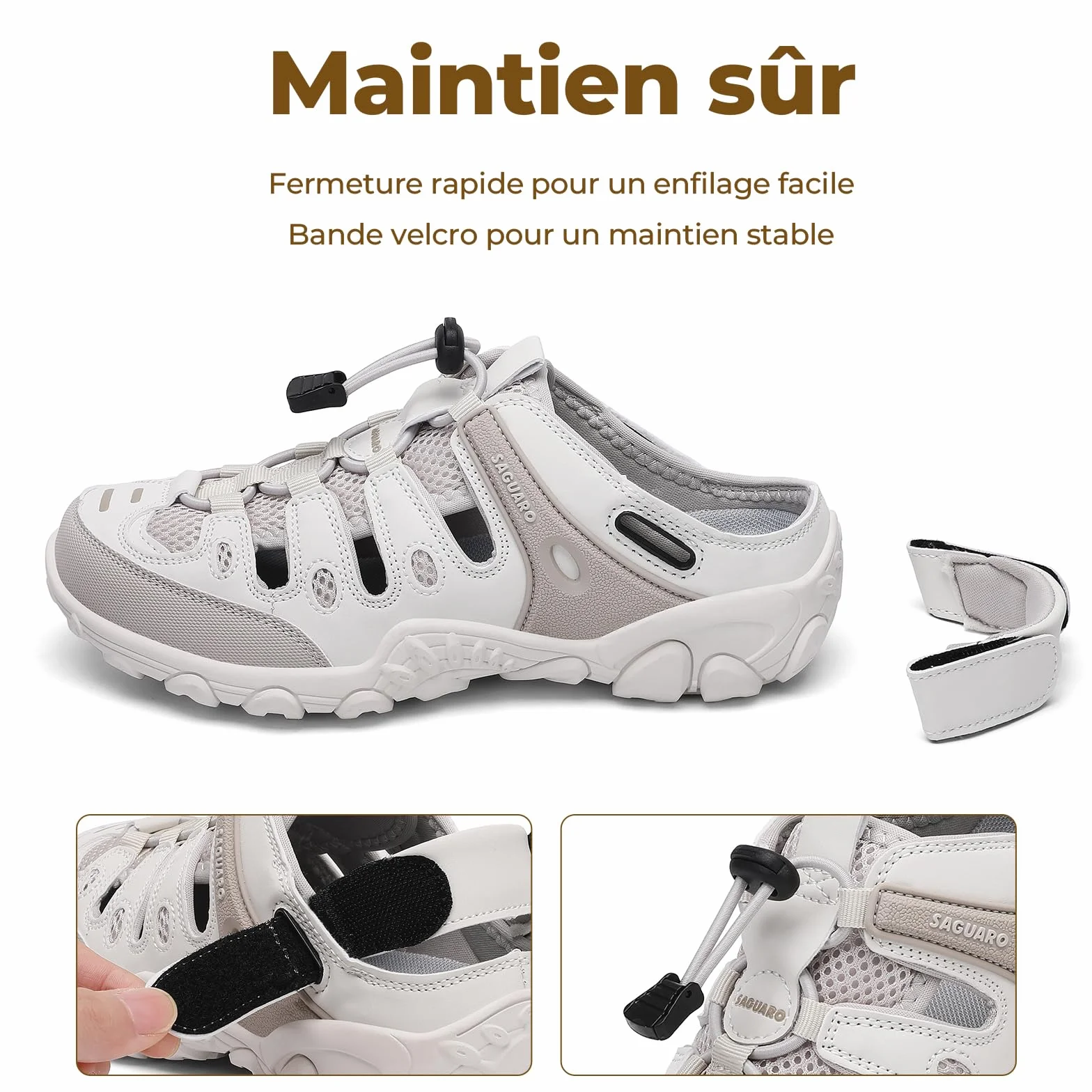 SAGUARO Sandales Femme Antidérapantes Respirantes Trekking Randonnée Outdoor 36-42 EU