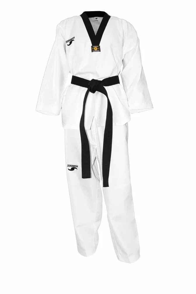 Dobok Taekwondo brodé Rice Noir