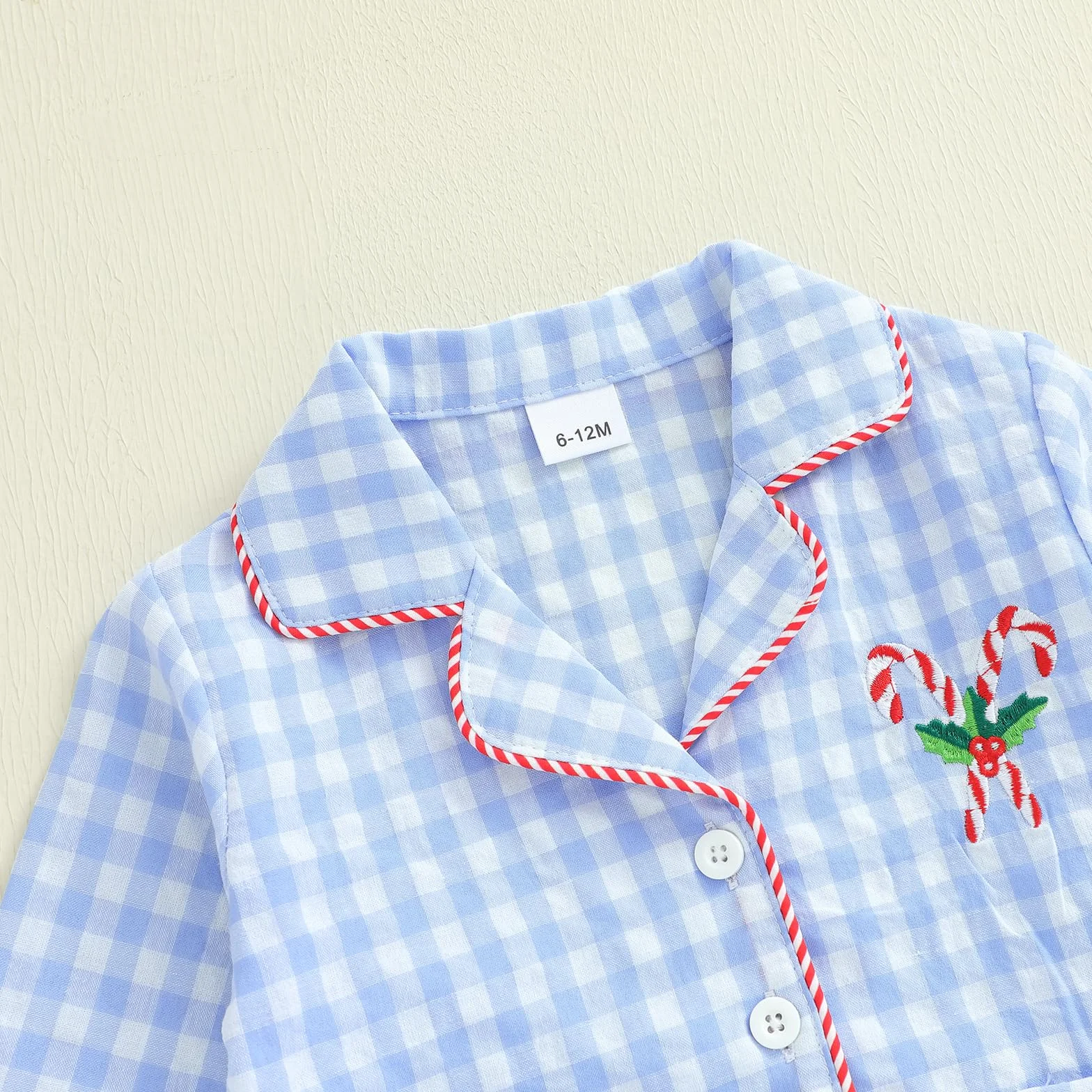 Carolilly Ensemble Pyjama Noël Enfant Garçon Fille Carreaux