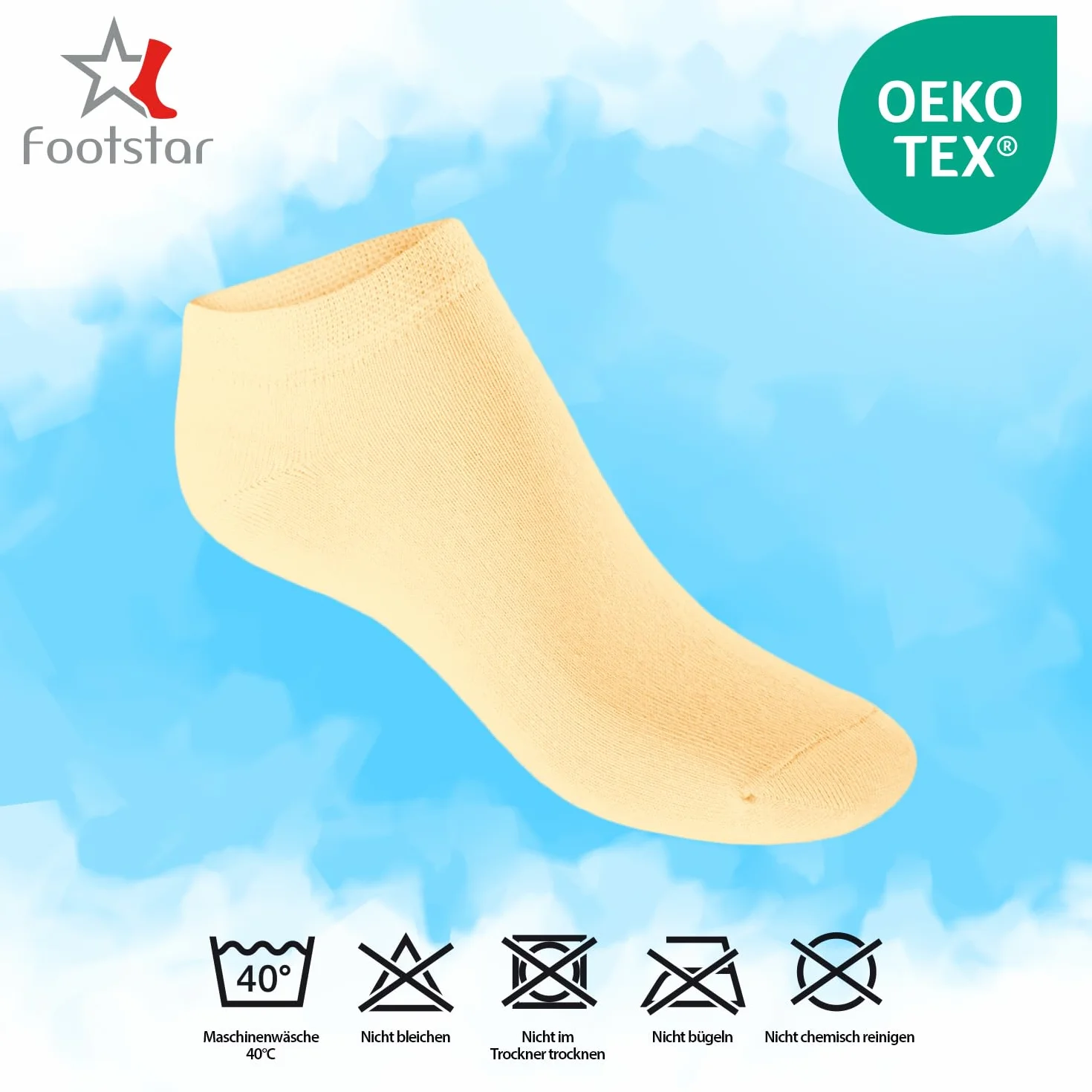 Footstar SNEAK-IT 10 Paires Chaussettes Courtes Enfants Socquettes
