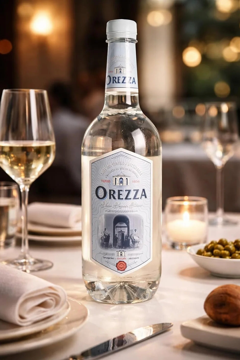 OREZZA Eau minérale naturelle gazeuse corse – en packs de 6x1L– Bouteilles plastique PET – Restauration, CHR et Collectivités (Pack 6 bouteilles)
