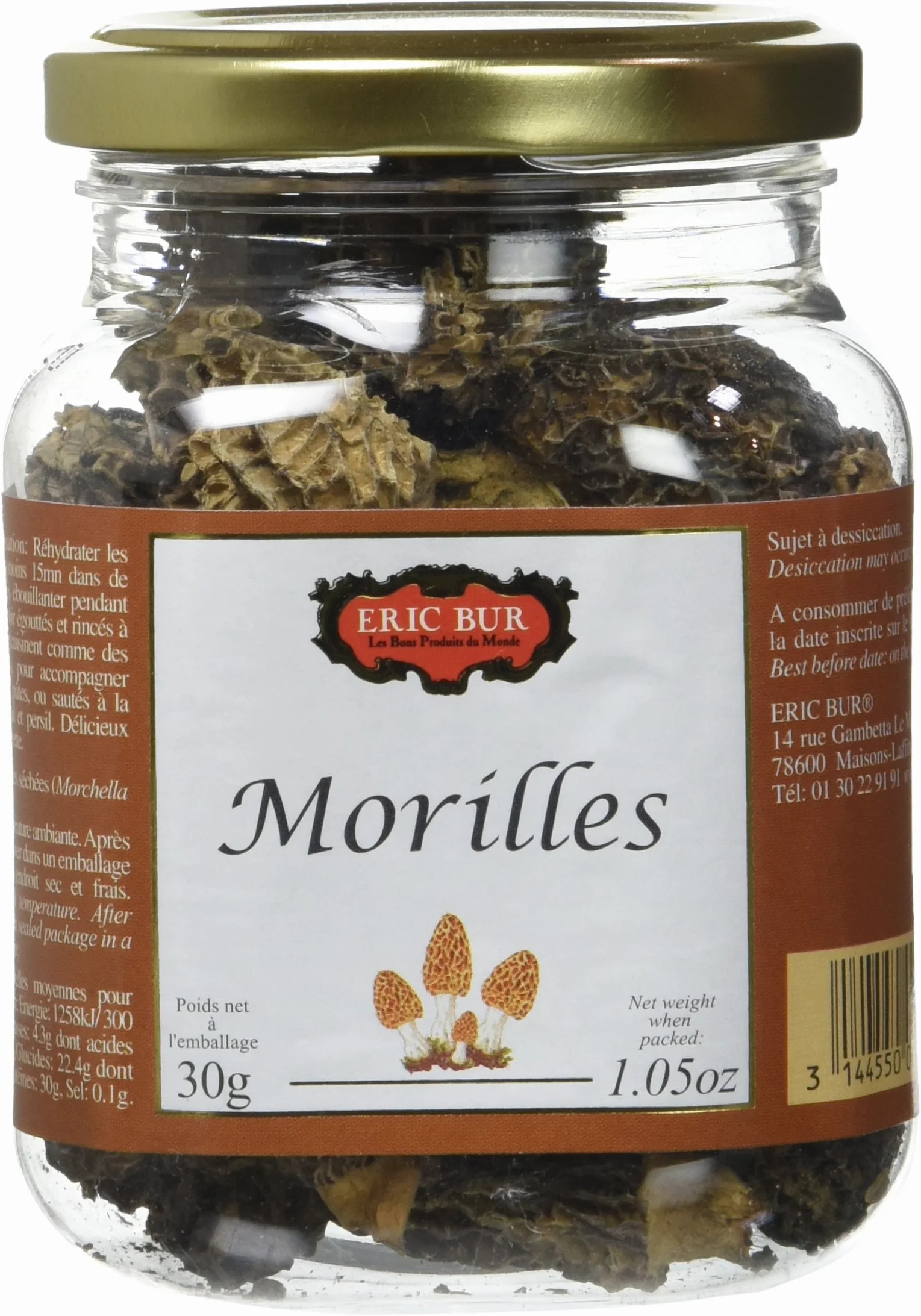 ERIC BUR Morilles Séchées 30 g