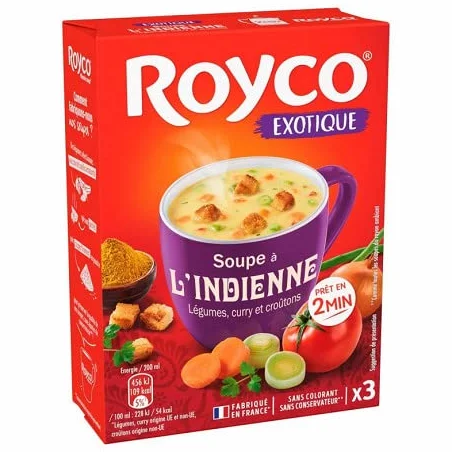 Soupe À L'Indienne 75G|Royco|(Lot De 4)|Best Deal