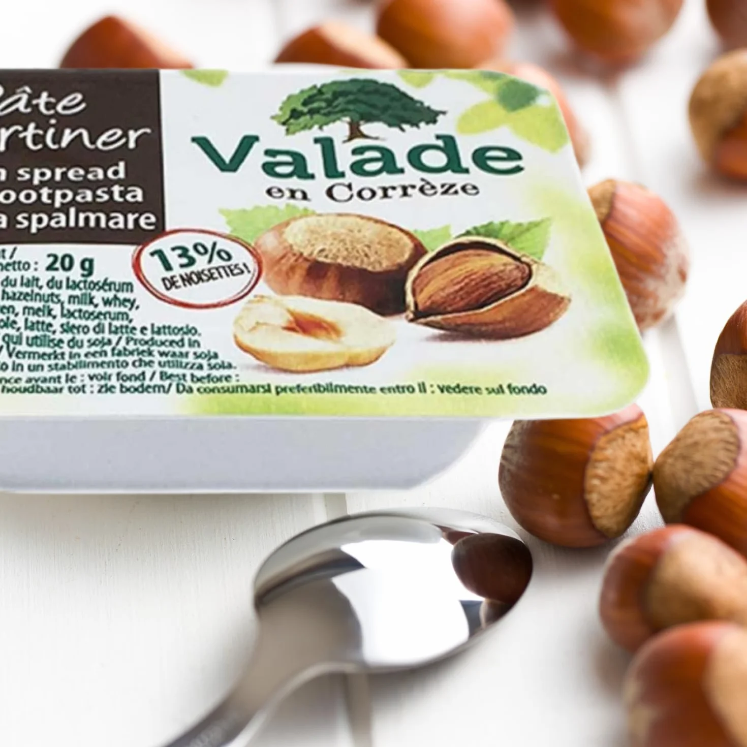 VALADE - 54 barquettes préparation de fruits et pâte à tartiner | Préparation de fruits 35% abricot, fraise, groseille et pâte à tartiner - petit déjeuner hôtel, gîte, restauration pro
