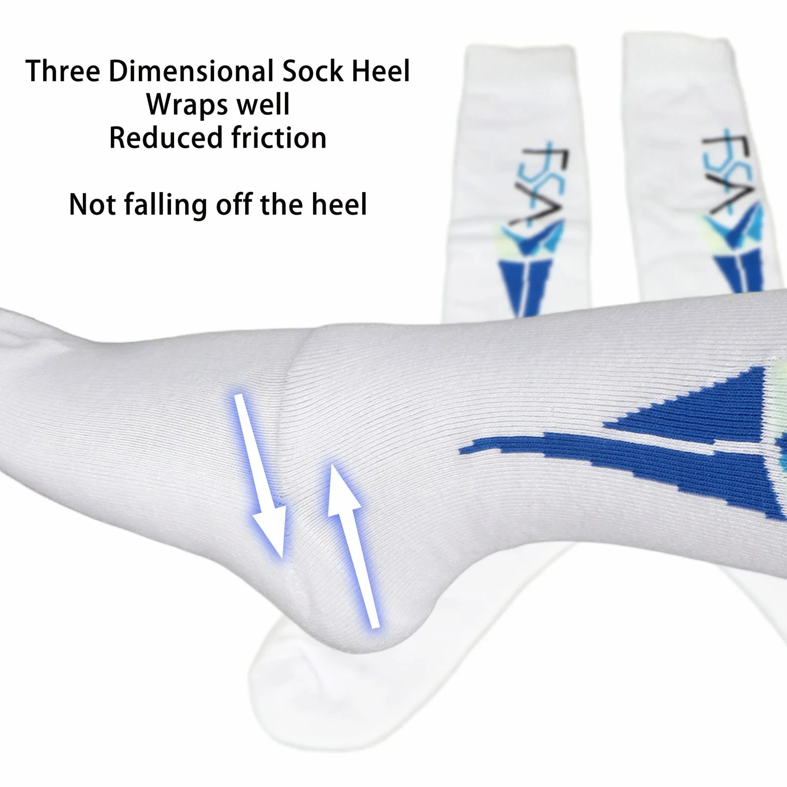 Dilwe Chaussettes d'Escrime Unisexes en Coton Peigné Absorbant Respirant Équipement de Protection