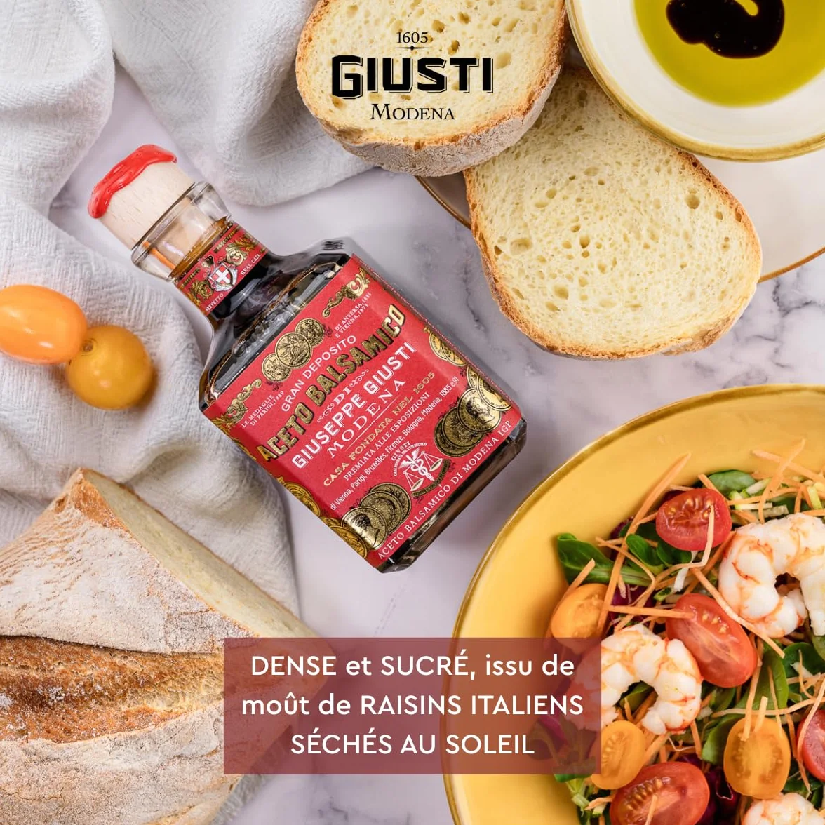 Giusti - Vinaigre Balsamique de Modène IGP 3 Médailles d'or - 250ml Cubica