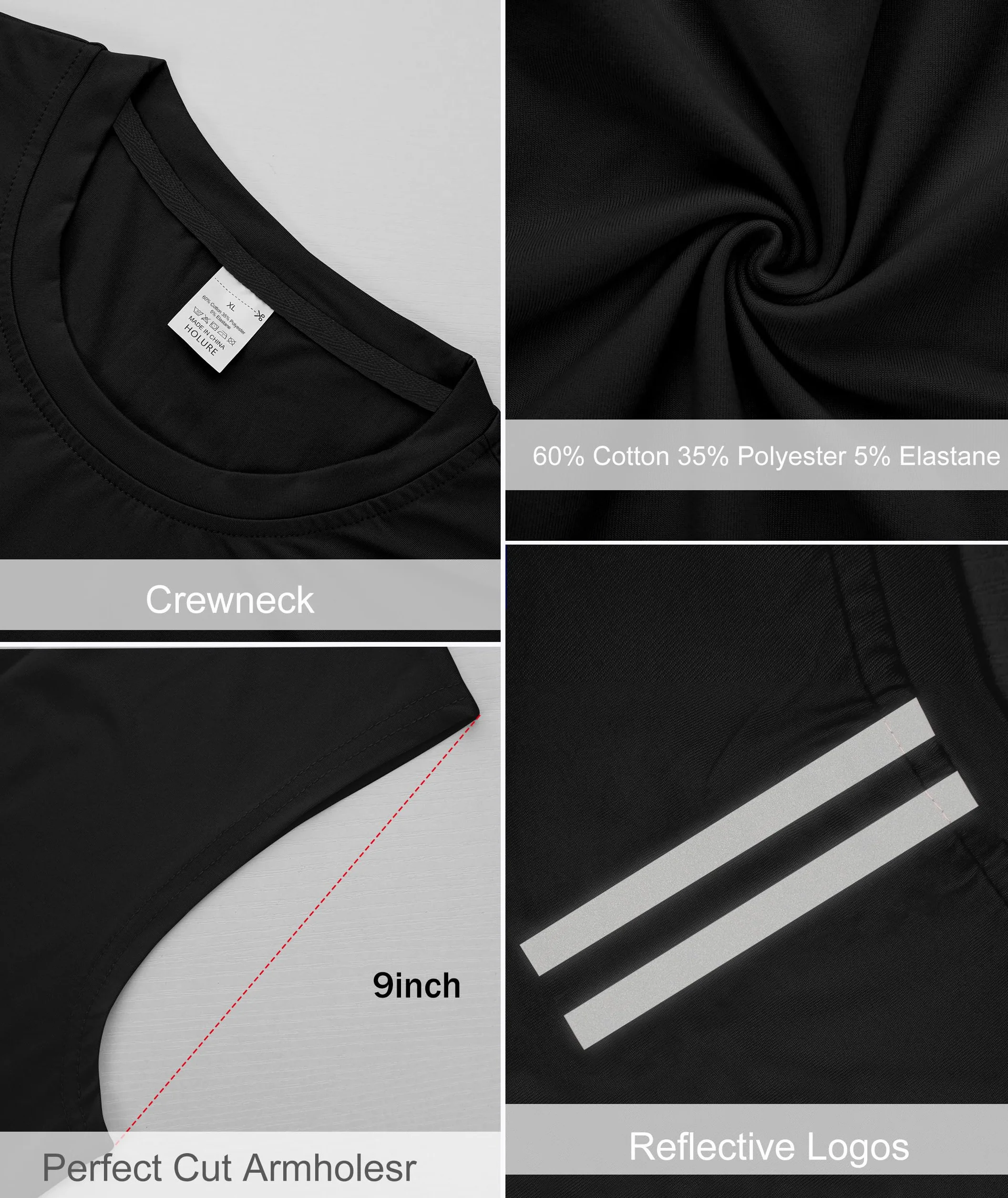 Débardeurs de Gym en Coton pour Hommes - Pack de 1, 3 ou 5, sans Manches de Training, T-Shirts Athlétiques pour Musculation