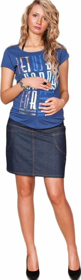 Jupe de Grossesse Maternité Denim Jeans décontractée 9060
