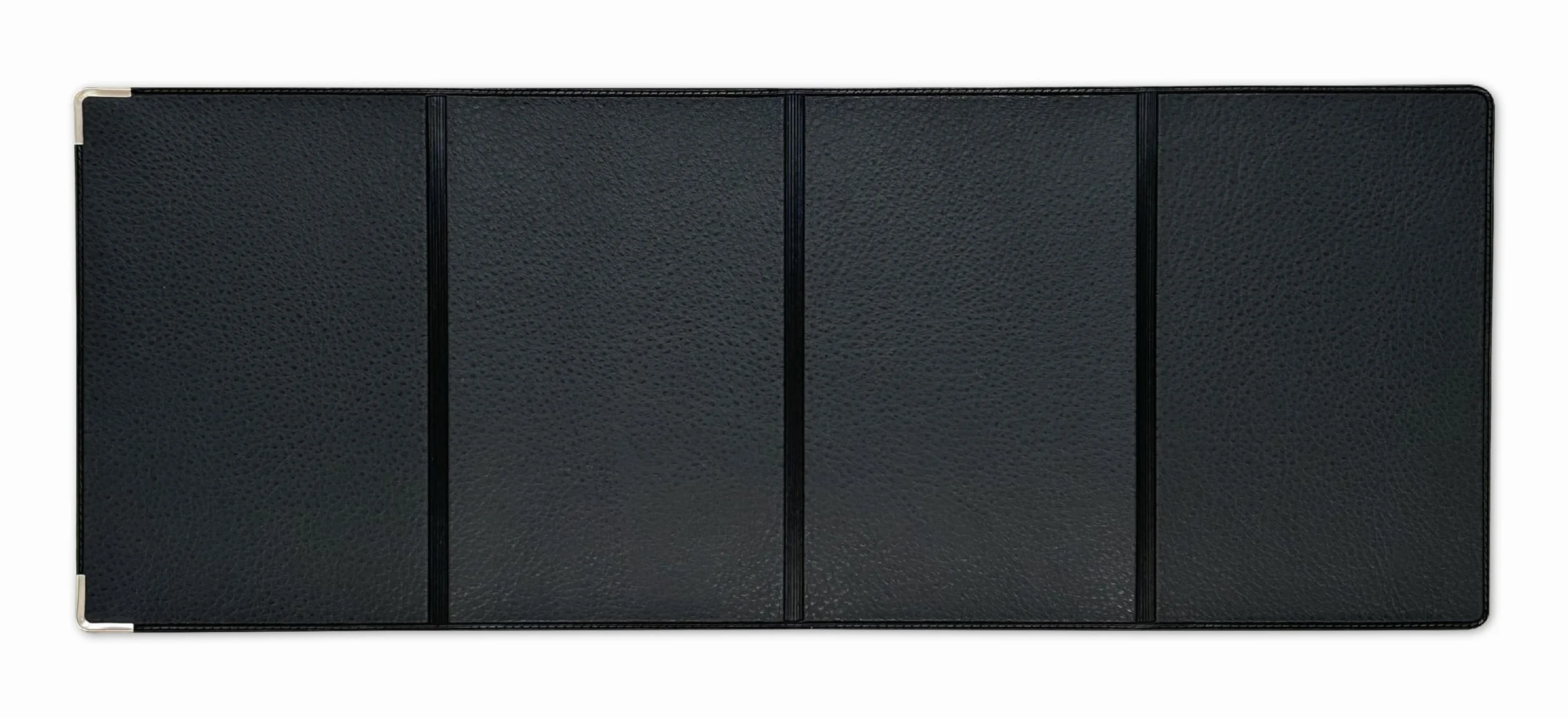 Porte Carte Grise 4 Volets en Simili Cuir – Étui Documents Véhicule, Assurance & Permis – Fabriqué en France – Noir
