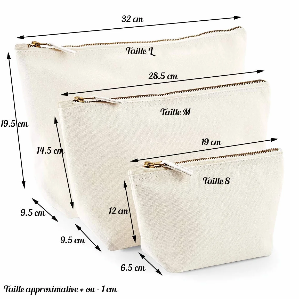 Trousse imprimée coton bio personnalisable cadeau maîtresse institutrice fin d'année