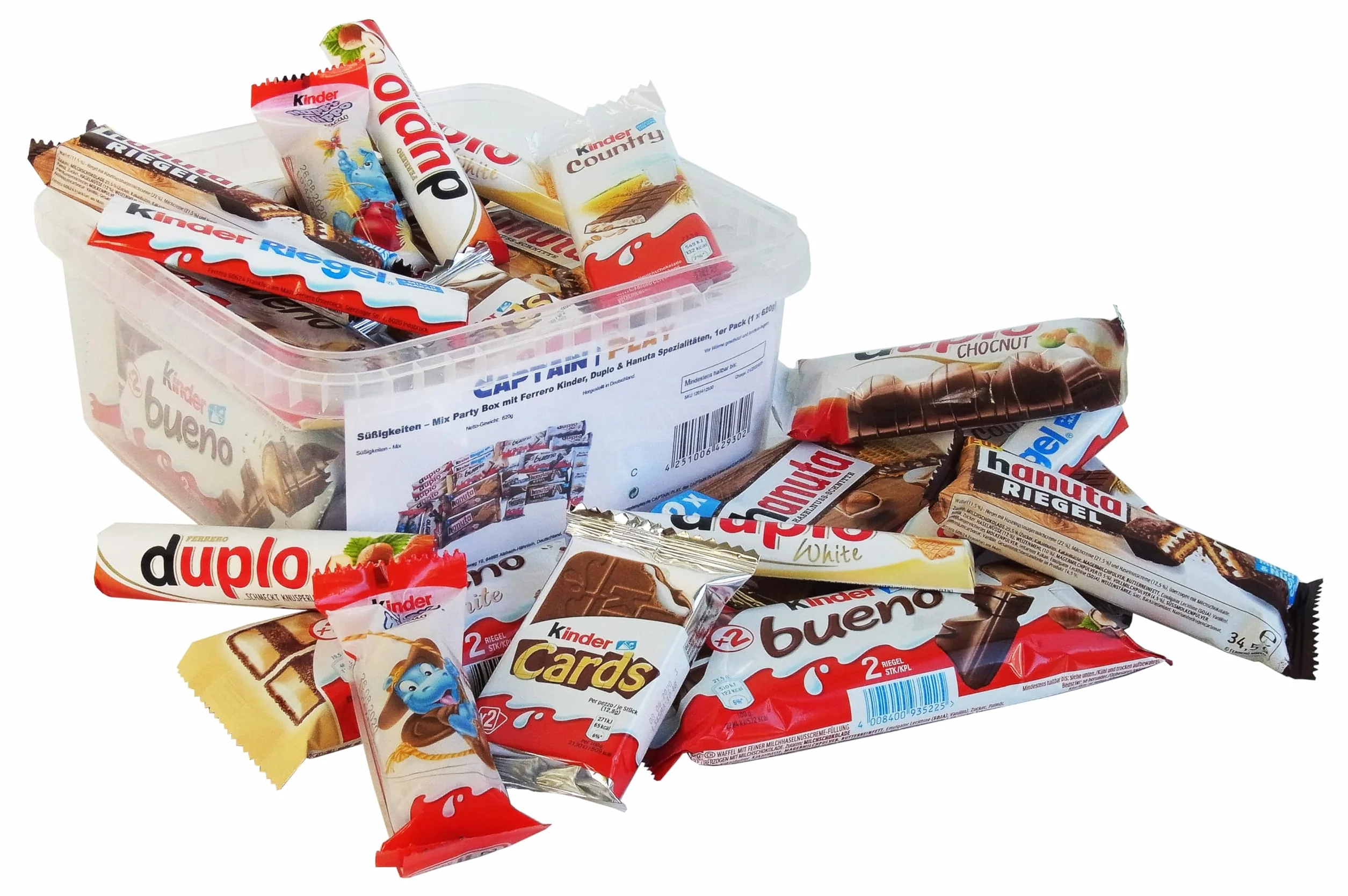 Boîte Spéciale avec Chocolat Ferrero Kinder, Bueno & Duplo Spécialités 620g
