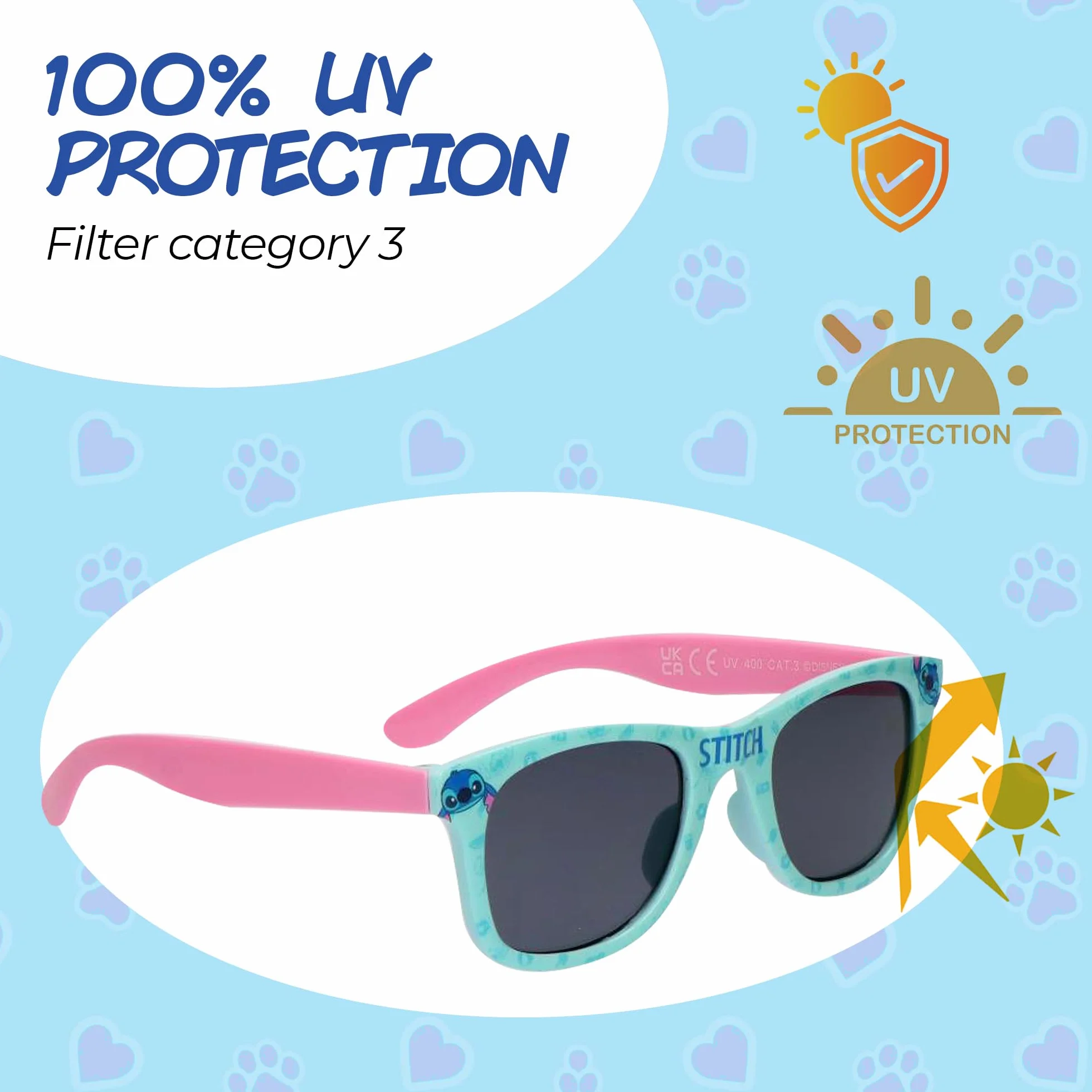 Set Casquette et Lunettes de Soleil Enfant 5-12 Ans Protection UV400 Catégorie 3