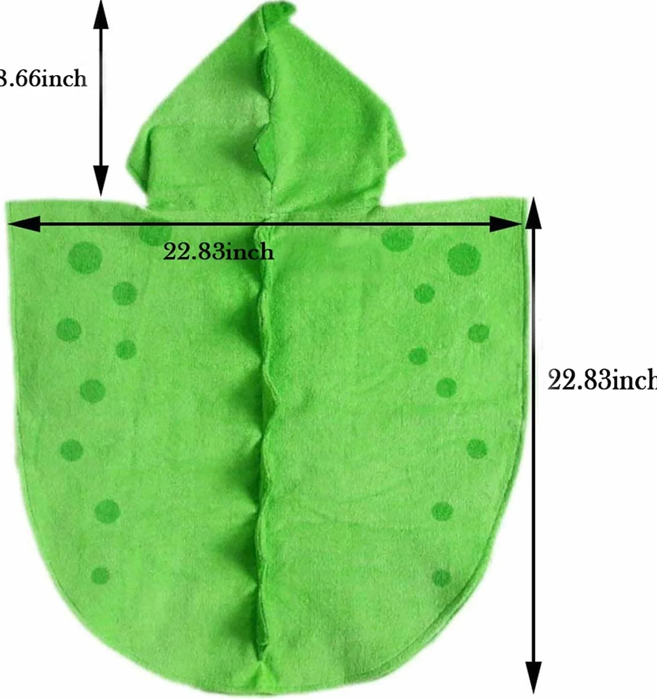 Peignoir à Capuche Bébé Verve Jelly 0-4 Ans Coton Motif Dinosaure Vert