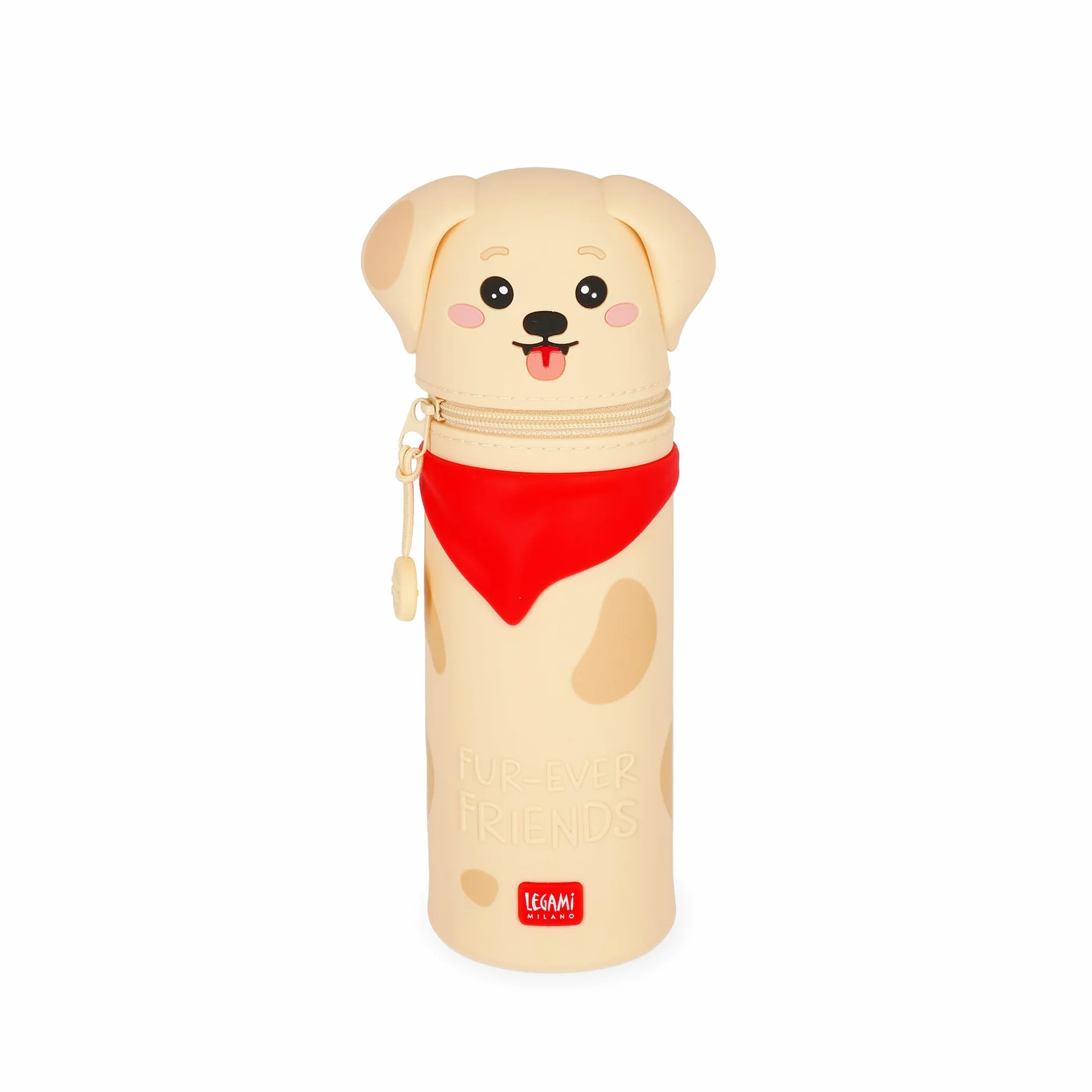 LEGAMI Kawaii Étui École 2 en 1 Silicone Souple Golden Porte-stylos Table Fermeture à Glissière