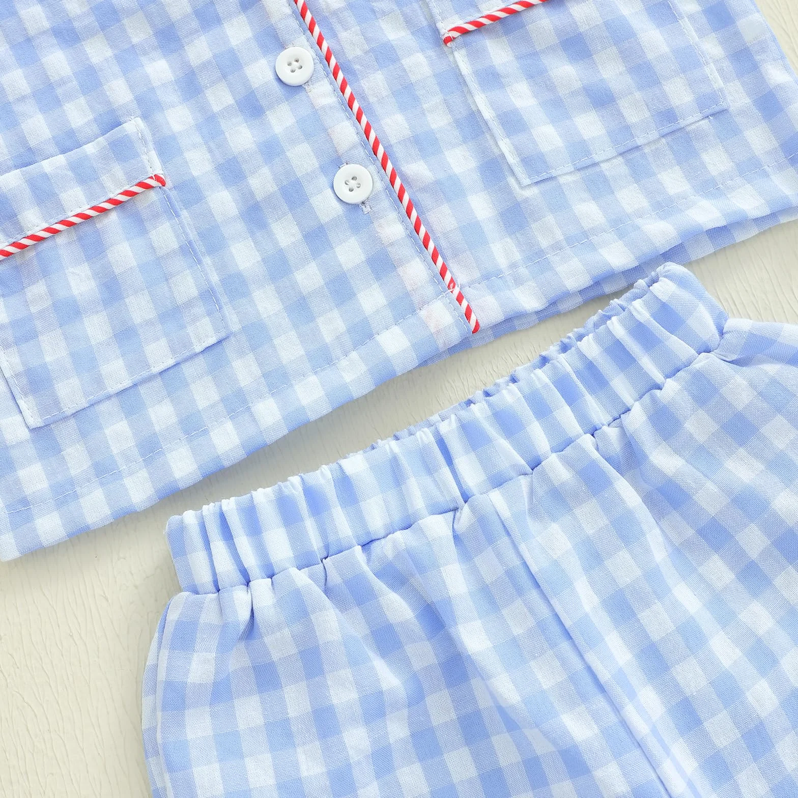 Carolilly Ensemble Pyjama Noël Enfant Garçon Fille Carreaux