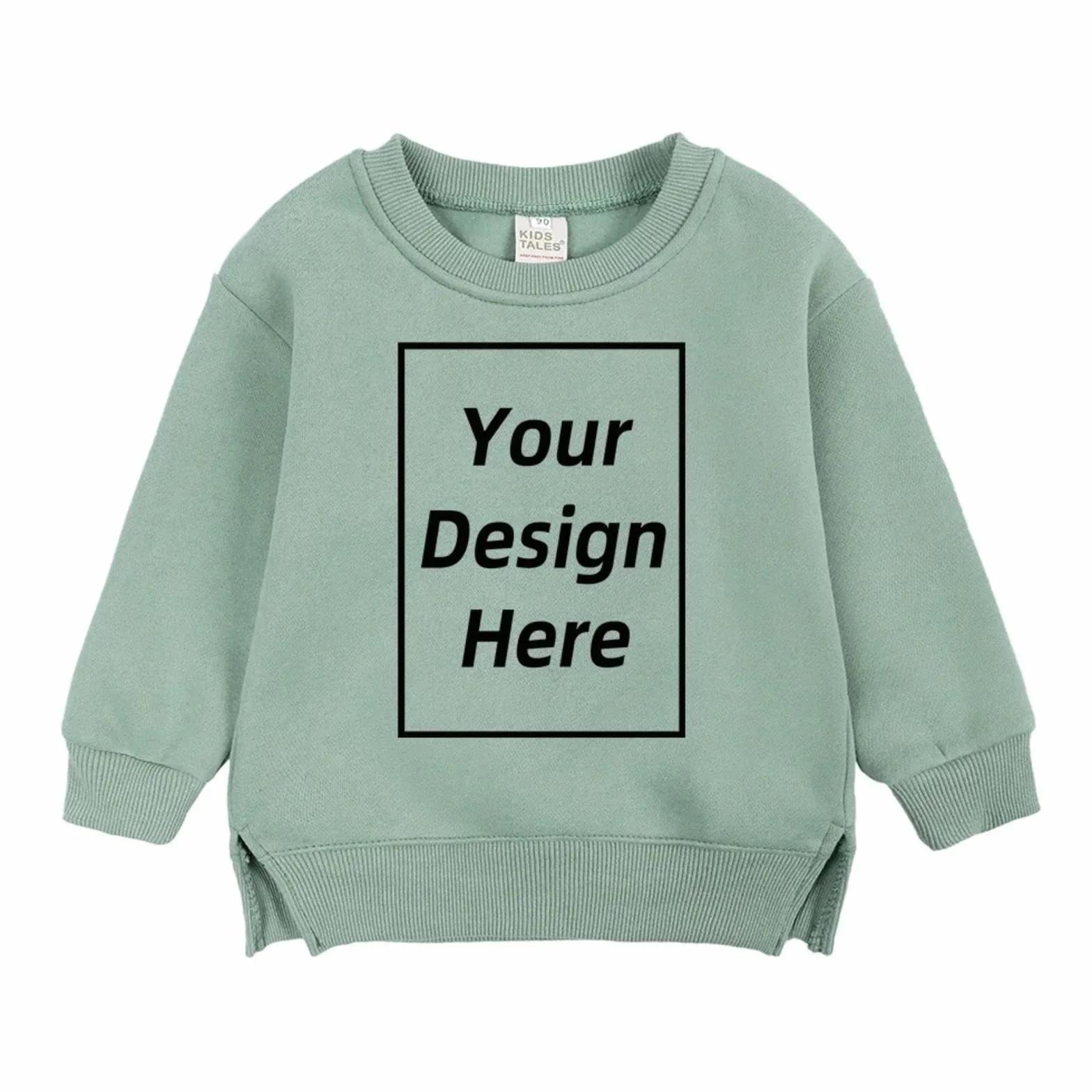 Sweats à Capuche Enfants Toddler Personnalisé Design Votre Texte Multicolore Manches Longues Fleece Veste