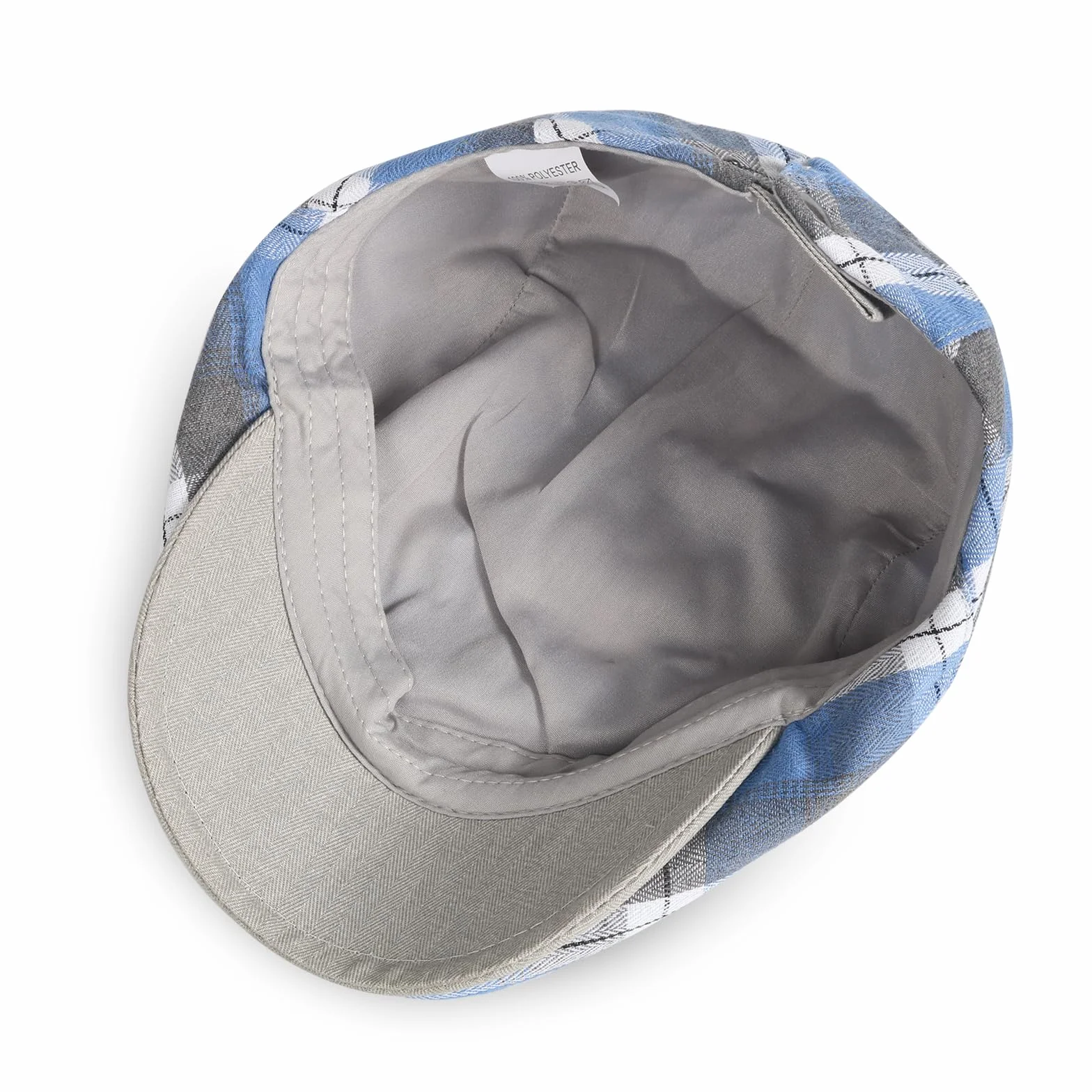 meioro Chapeau Newsboy Rayé à Carreaux Cabbie Beret Ivy Flat Cap Adjustable