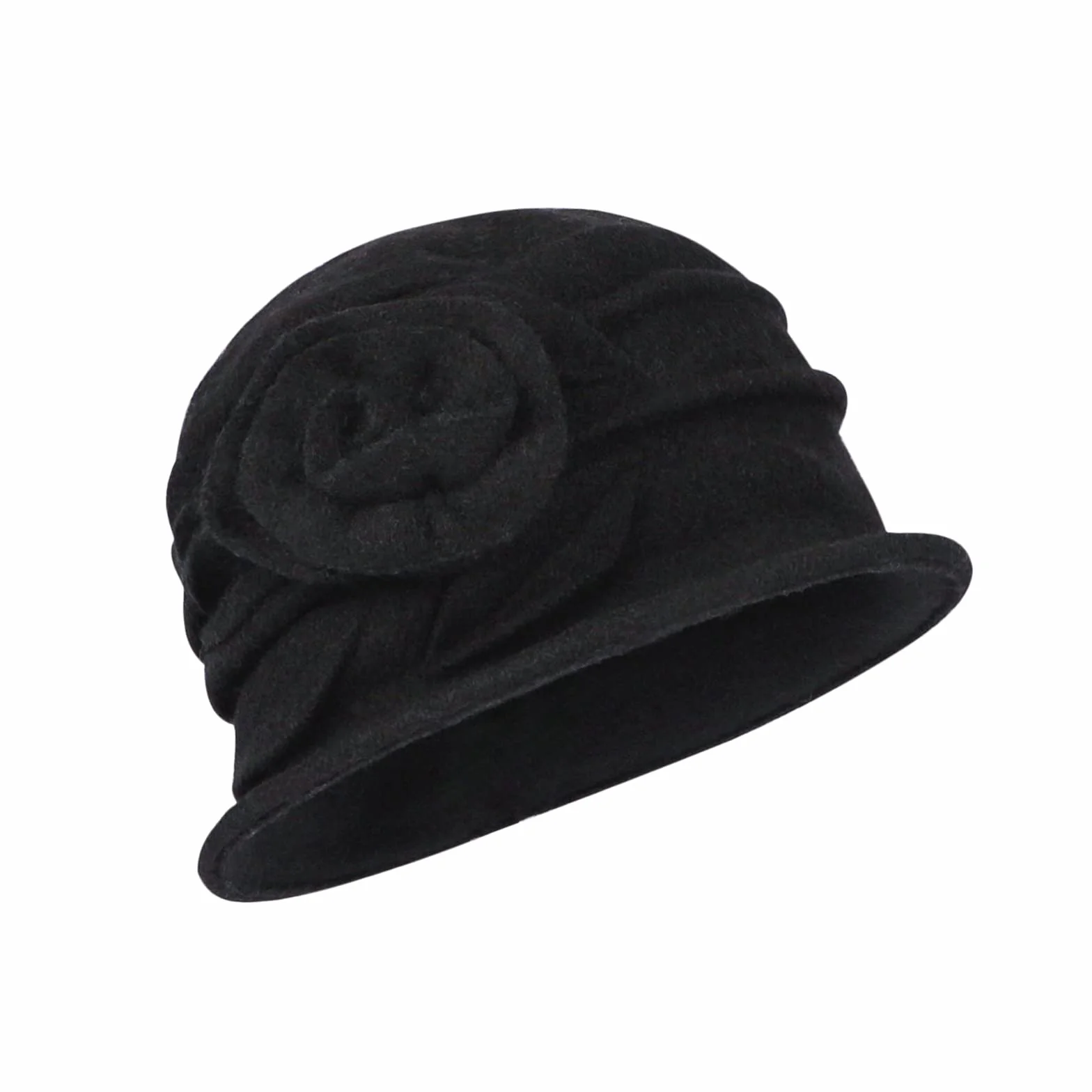 XINCHIA Chapeau bob en feutre de laine pour femme - Chapeau melon vintage tendance unie