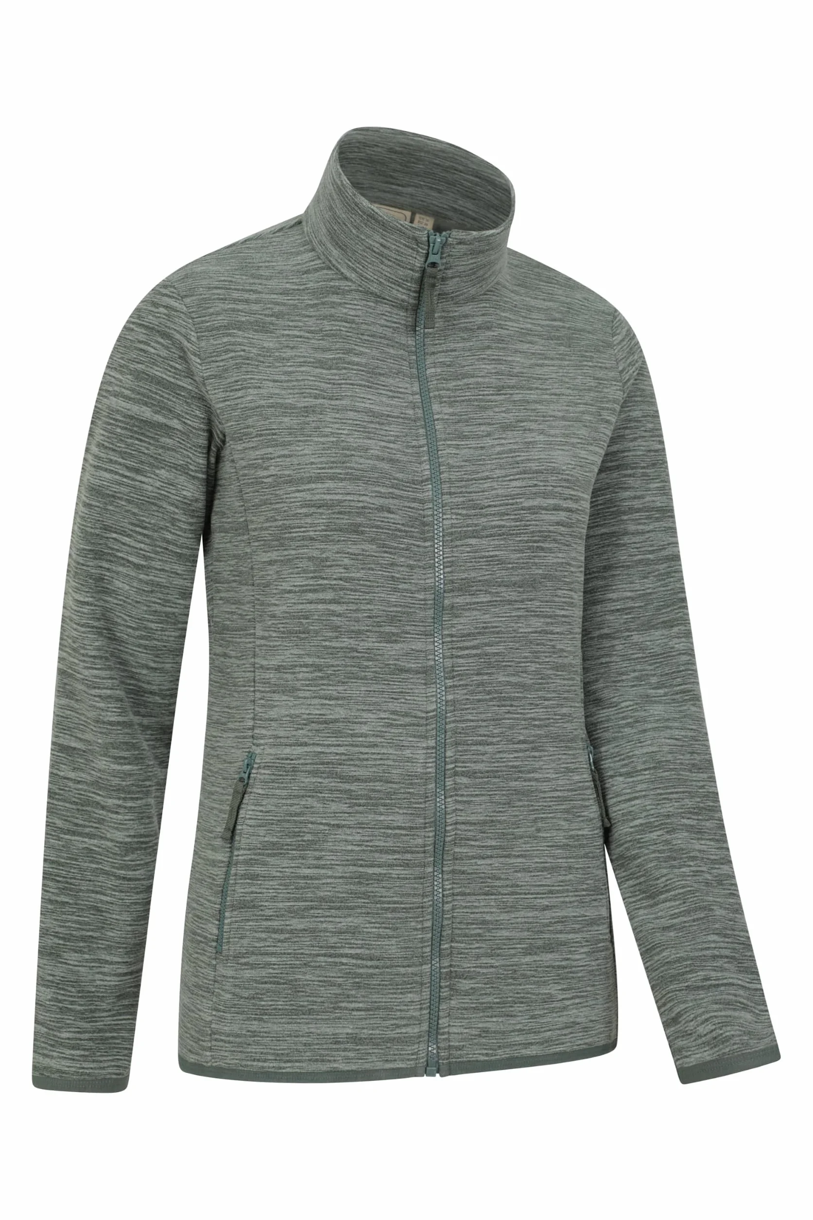 Mountain Warehouse Snowdon Melange Womens Fleece Half Zip Microfleece Breathable Anti-Pill for Camping Outdoors Travelling Hiking