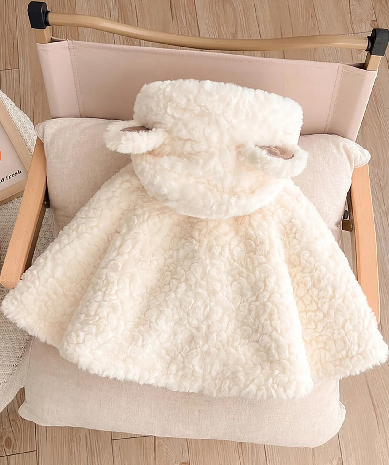 Mignon Cape à Capuche Bébé Garçon Filles Sweat Laine Poncho Coupe-Vent Hiver Automne Vêtements Extérieur Chaude Châle Enfants 0-3ans