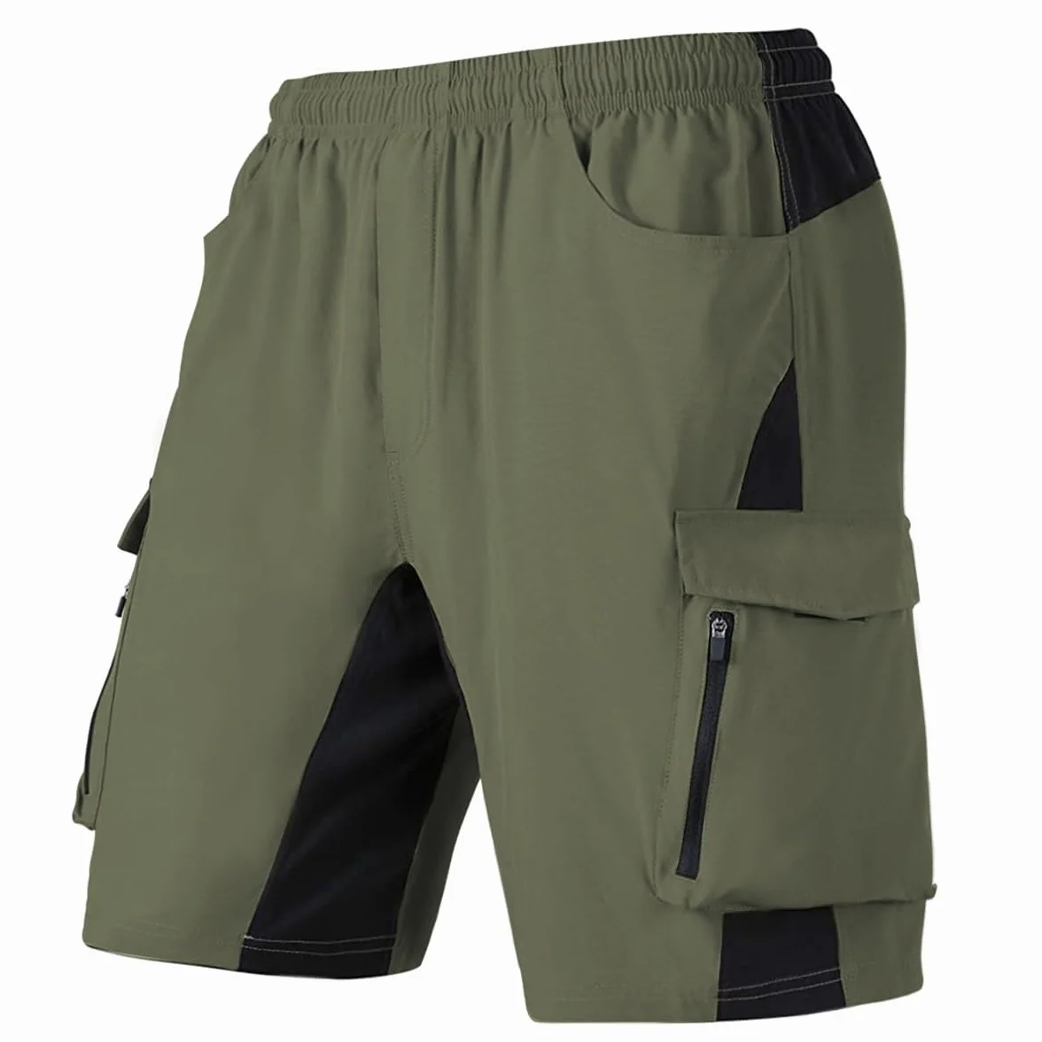 VAYAGER Short Cargo de Randonnée pour Homme, Léger et à Séchage Rapide avec Poches pour Pêche et Camping
