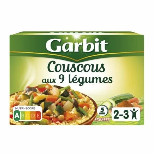 GARBIT - Couscous 9 Légumes 690G - Lot De 4 - Livraison Gratuite