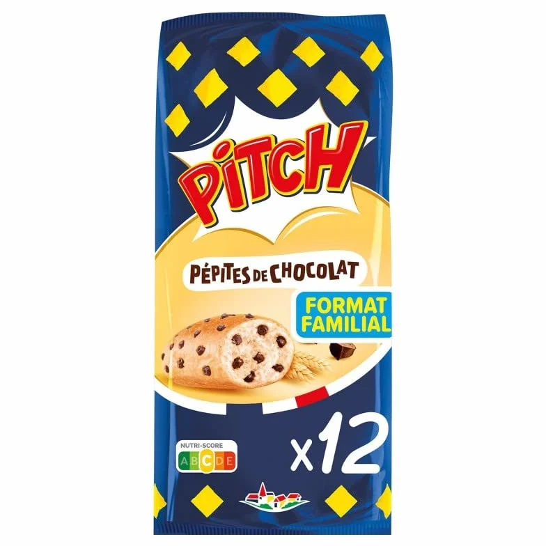 PITCH | Brioche Pépites Chocolat Lait X12 450G | Lot De (2) | livraison offerte