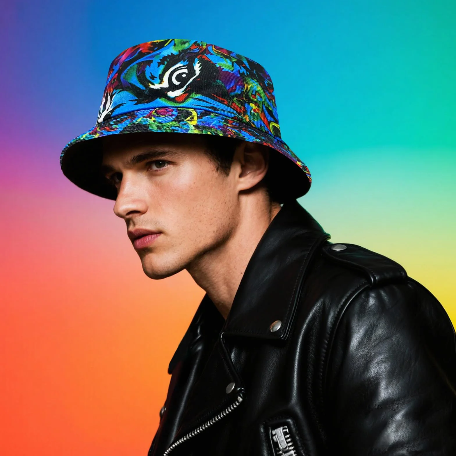 Chapeau cloche réversible unisexe protection UV été pêcheur homme femme